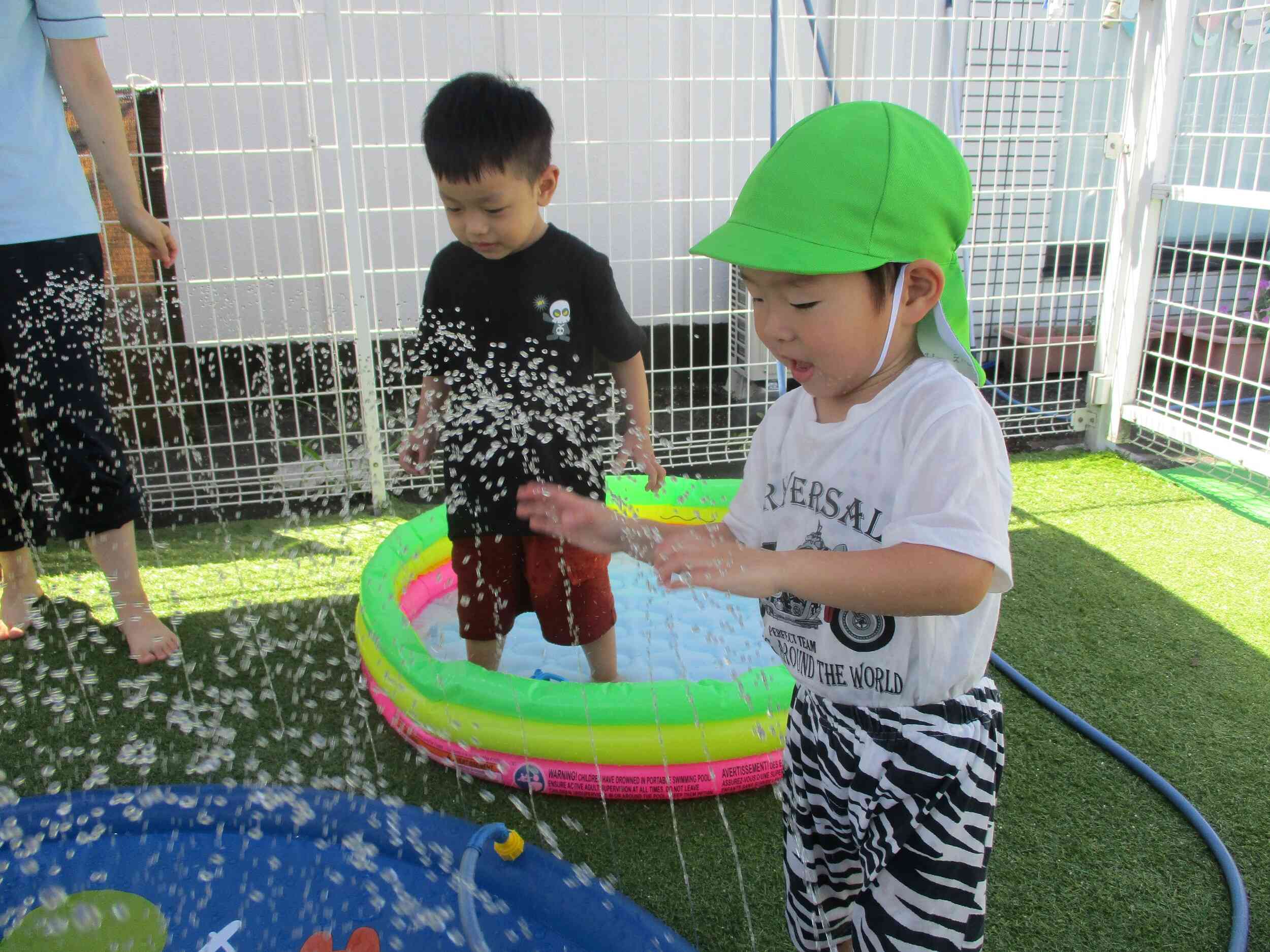 水が出てくるの面白いね！