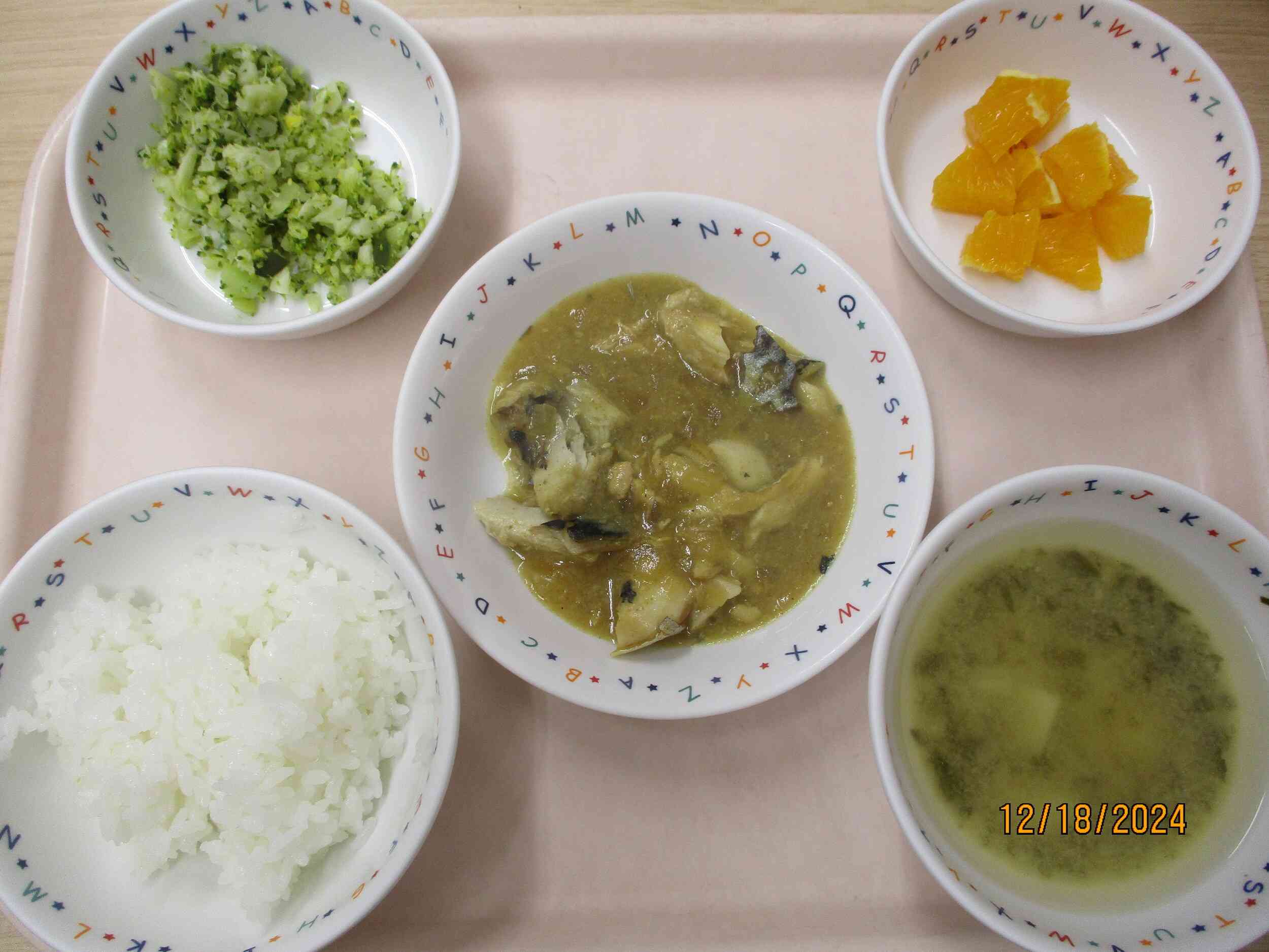 12月18日（水）のお給食