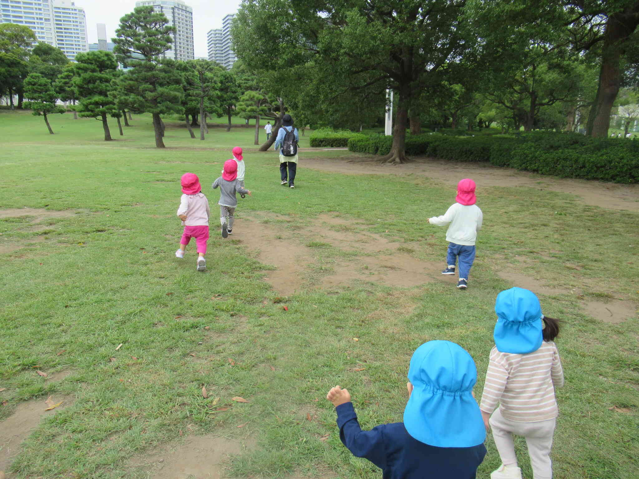 臨港パークでかけっこ♫