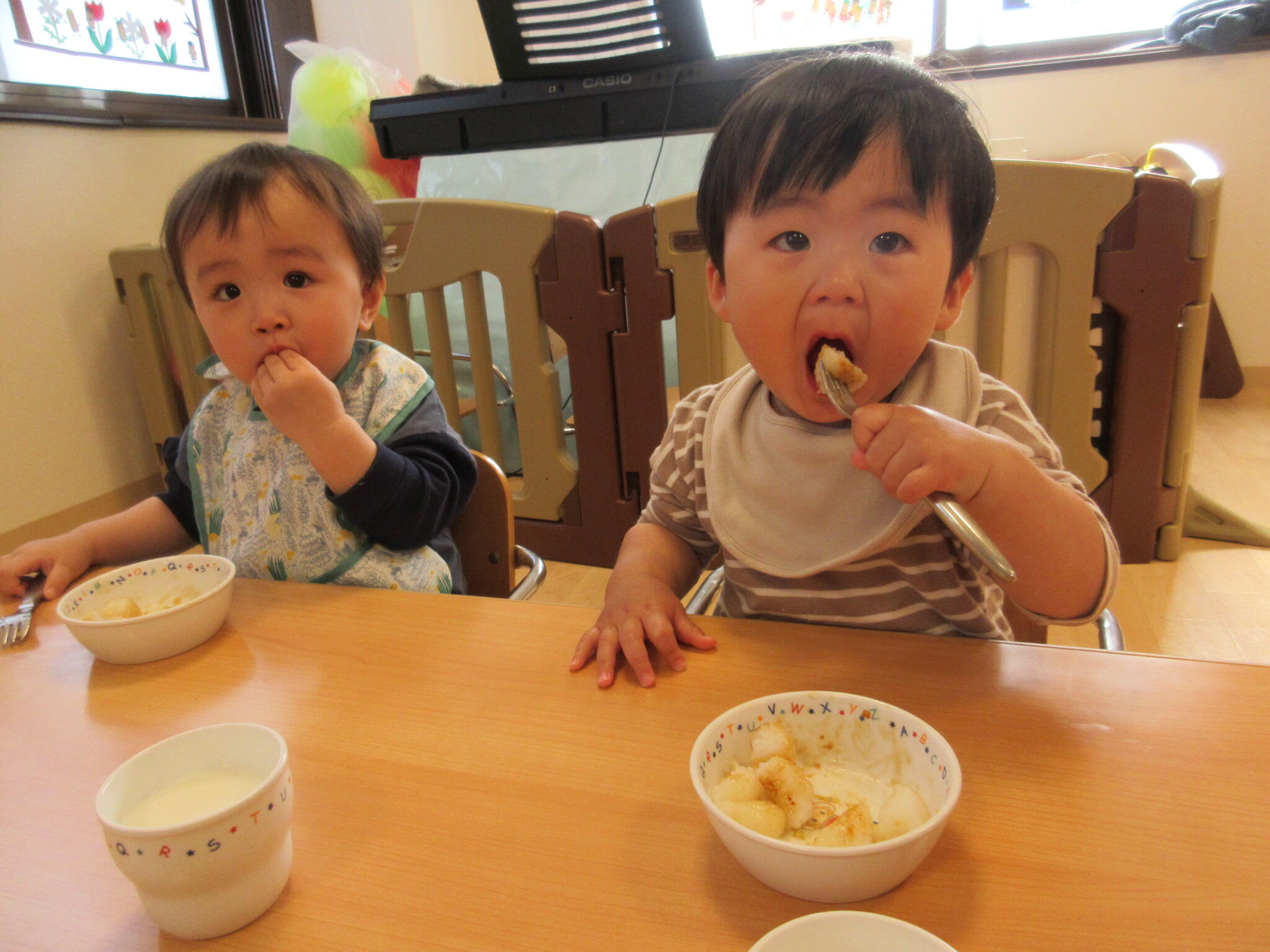 食育活動「日本うまいもん巡り」は秋田県。きりたんぽ美味しかったね
