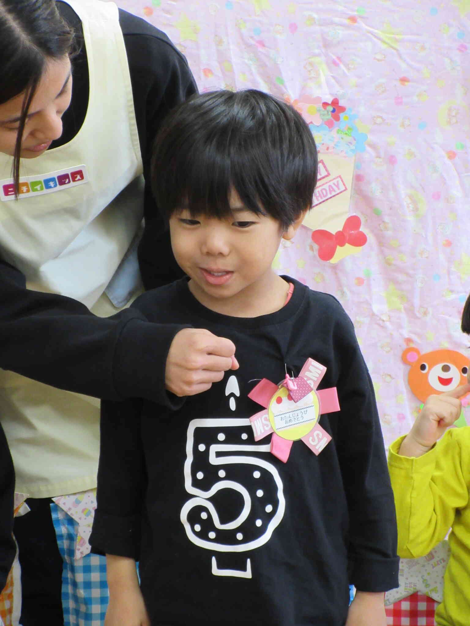 恒例の誕生日Ｔシャツ！！毎年数字がひとつずつ、大きくなっていますよ～。