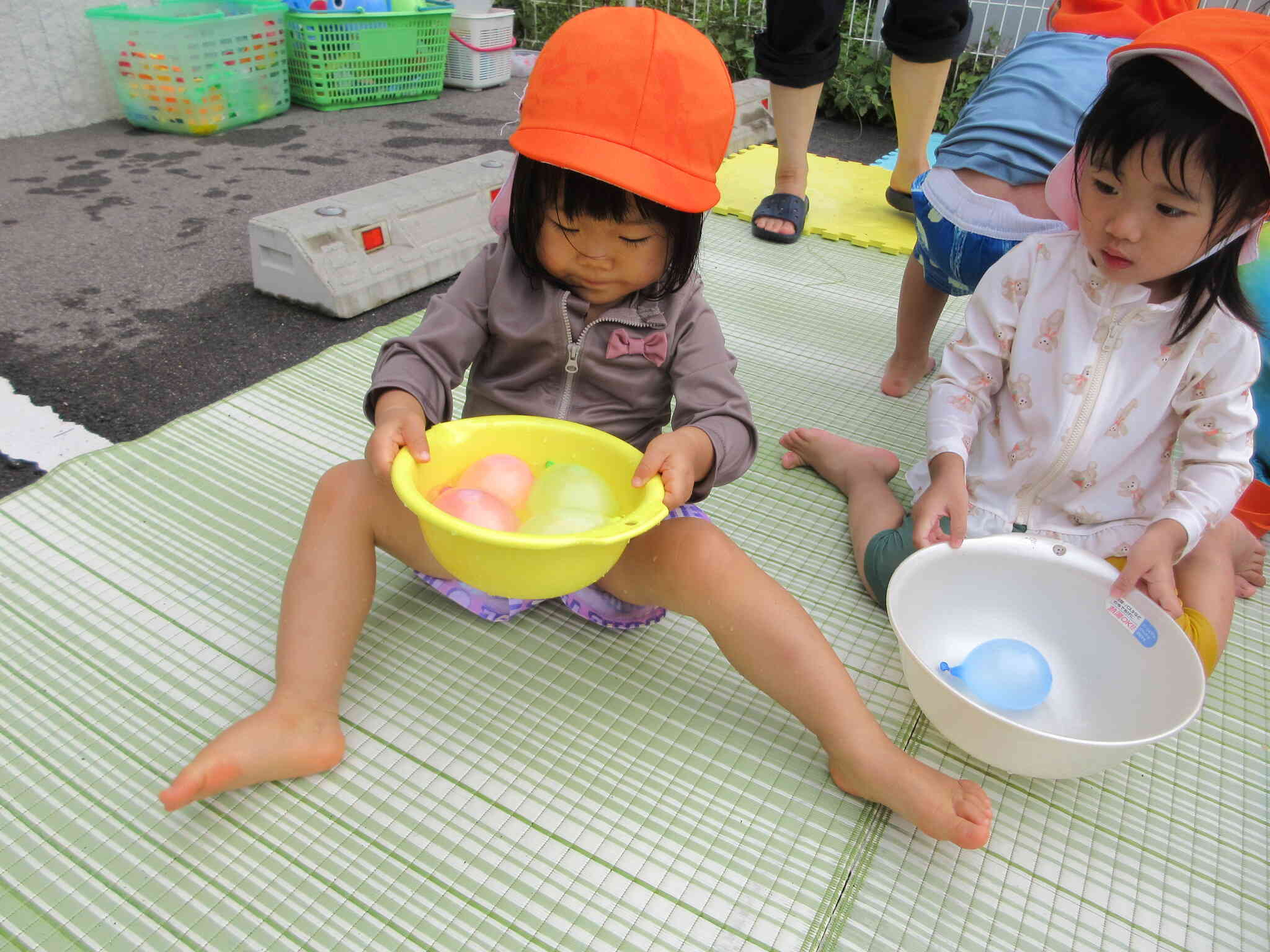 水風船で遊んだよ！