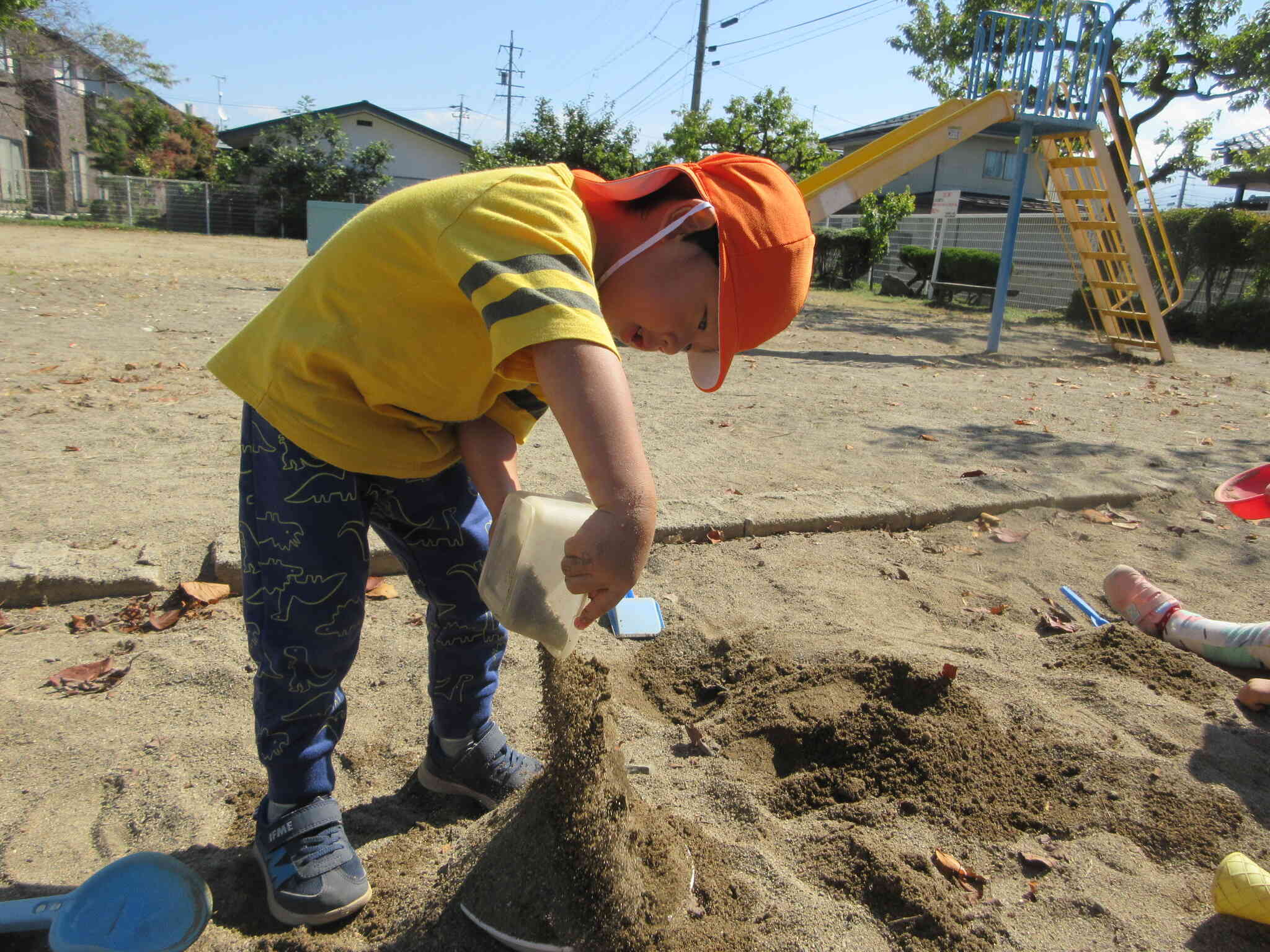 見て見て！お山になったよ。