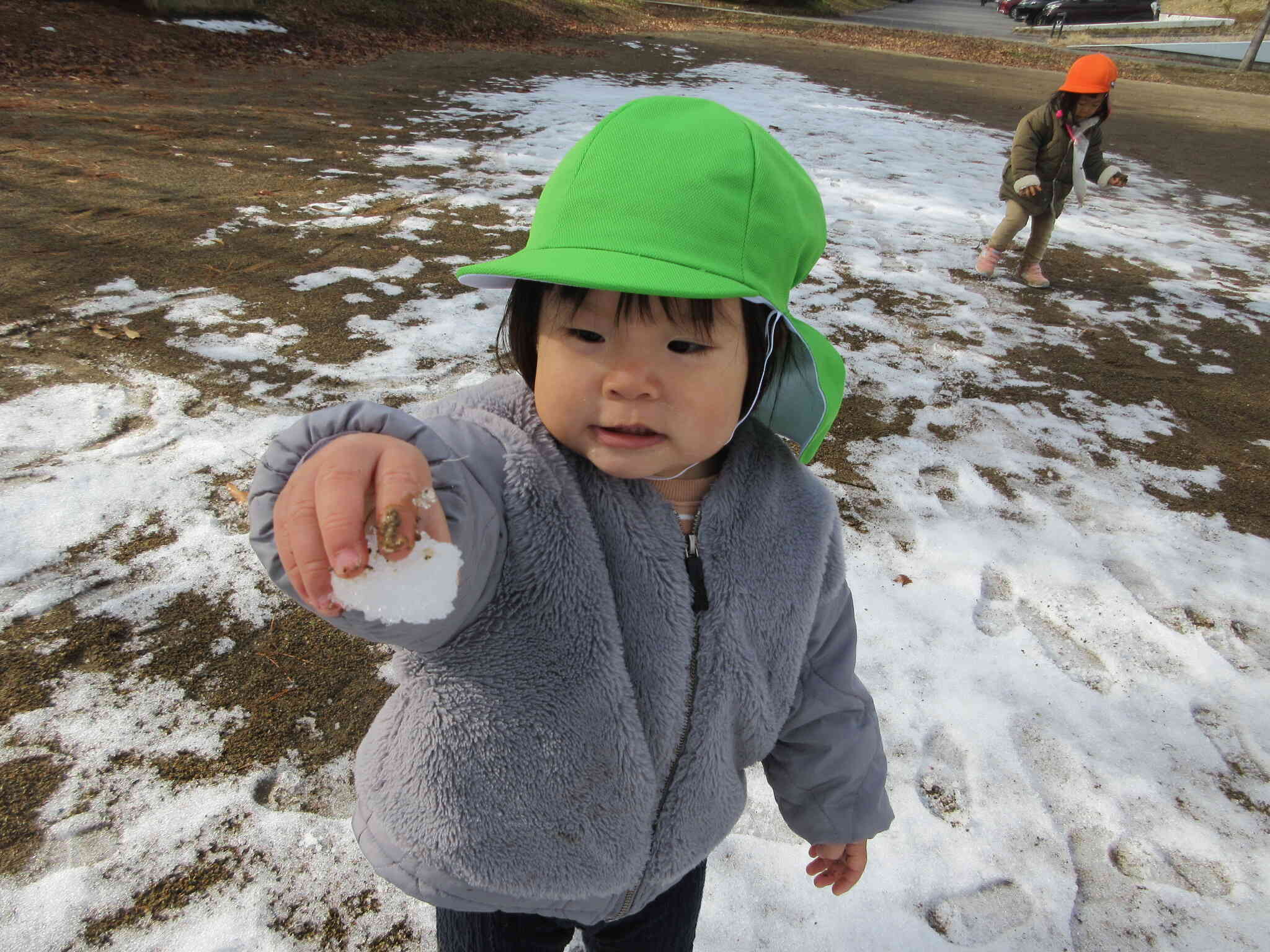 雪玉だよ！