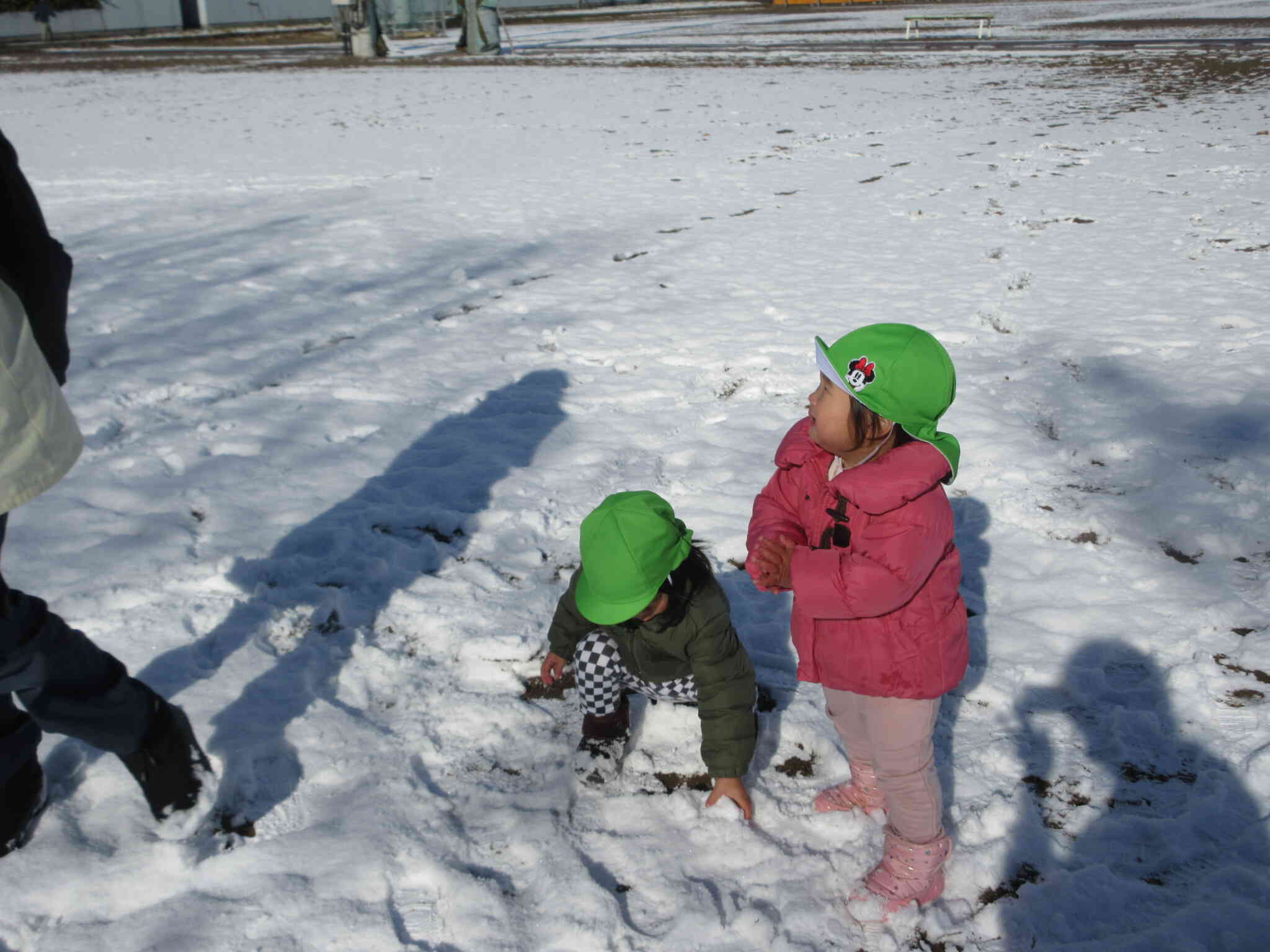 雪！嬉しいな！