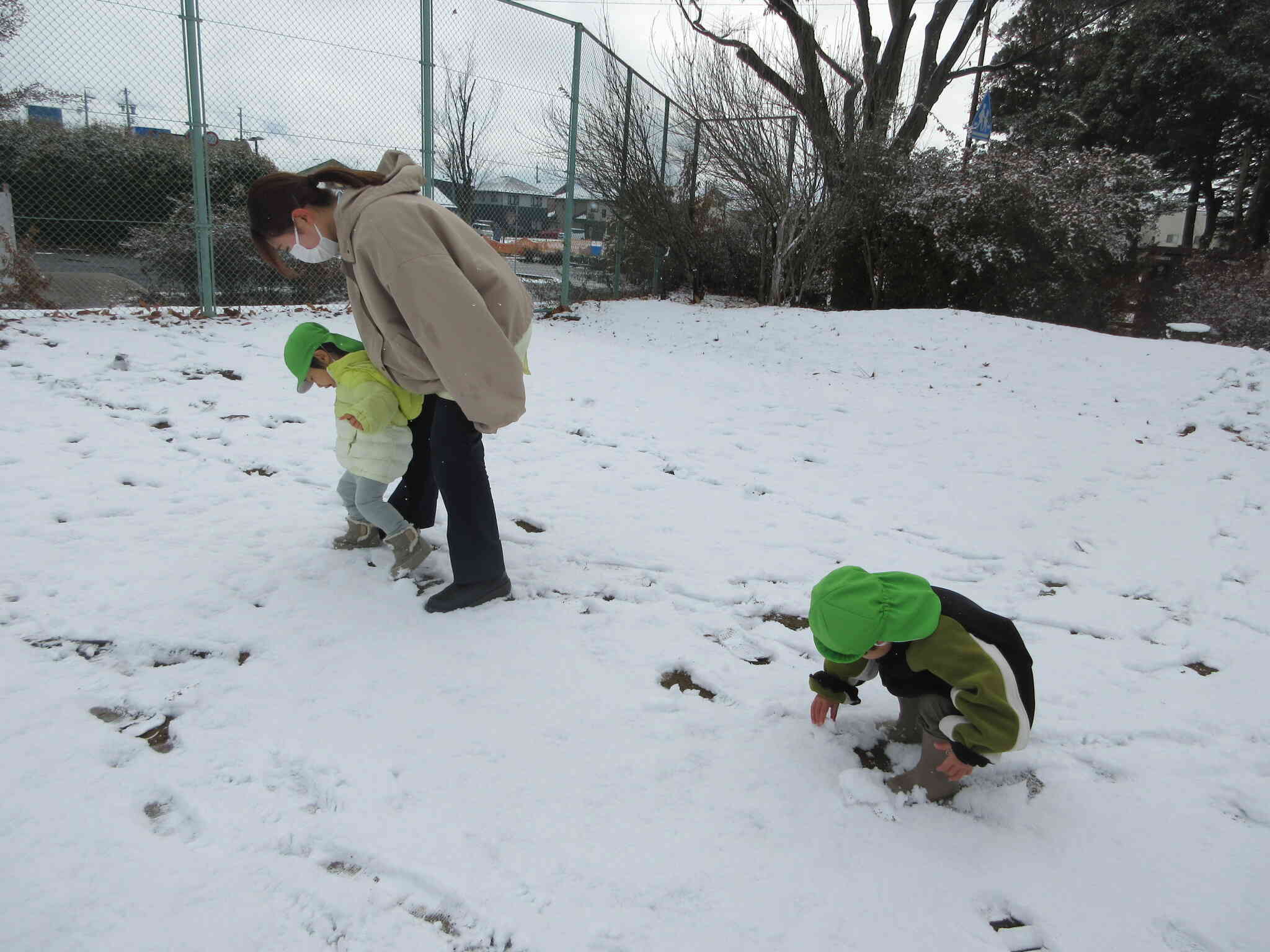 足跡つけよう！