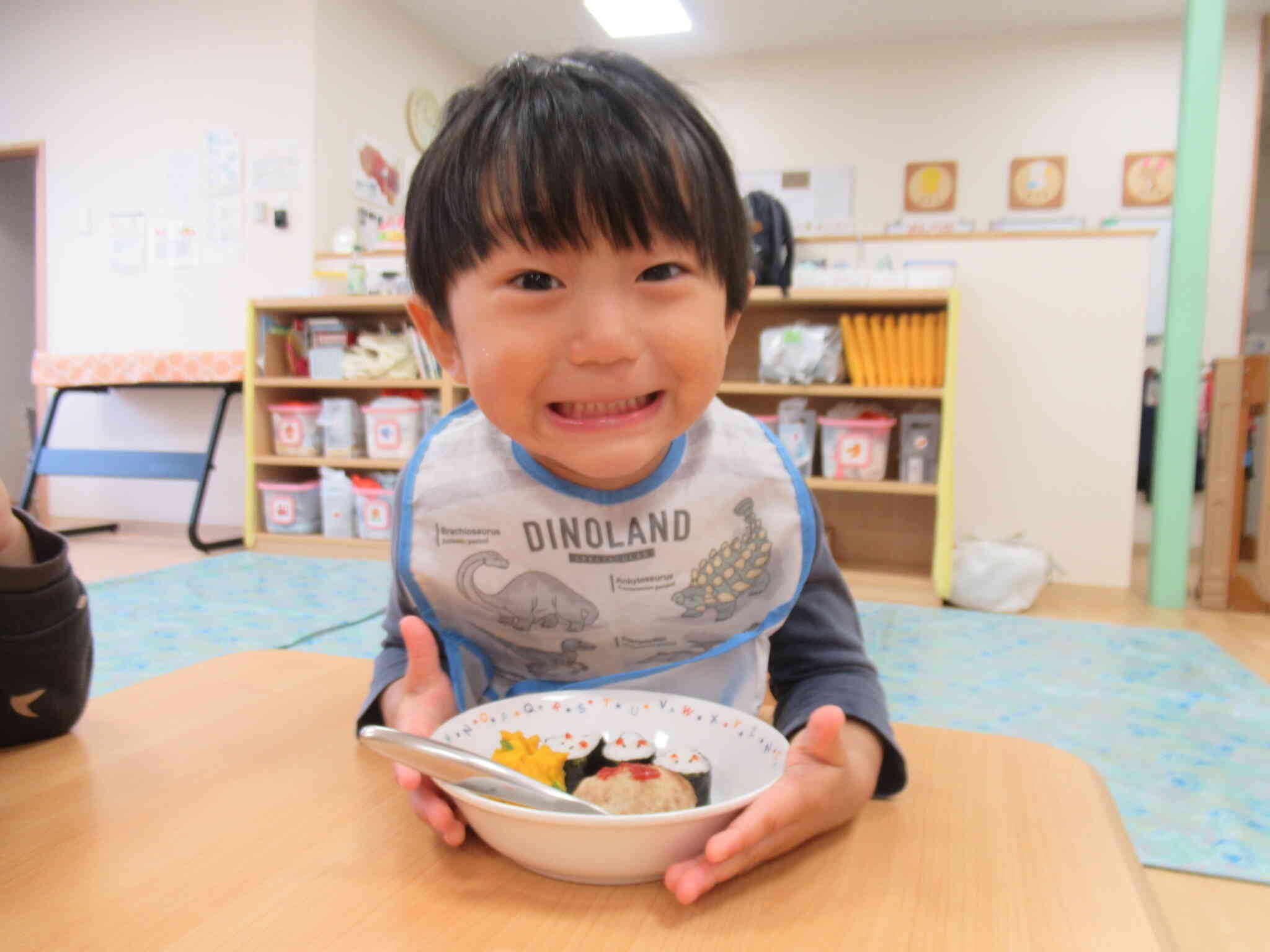 給食楽しみ！