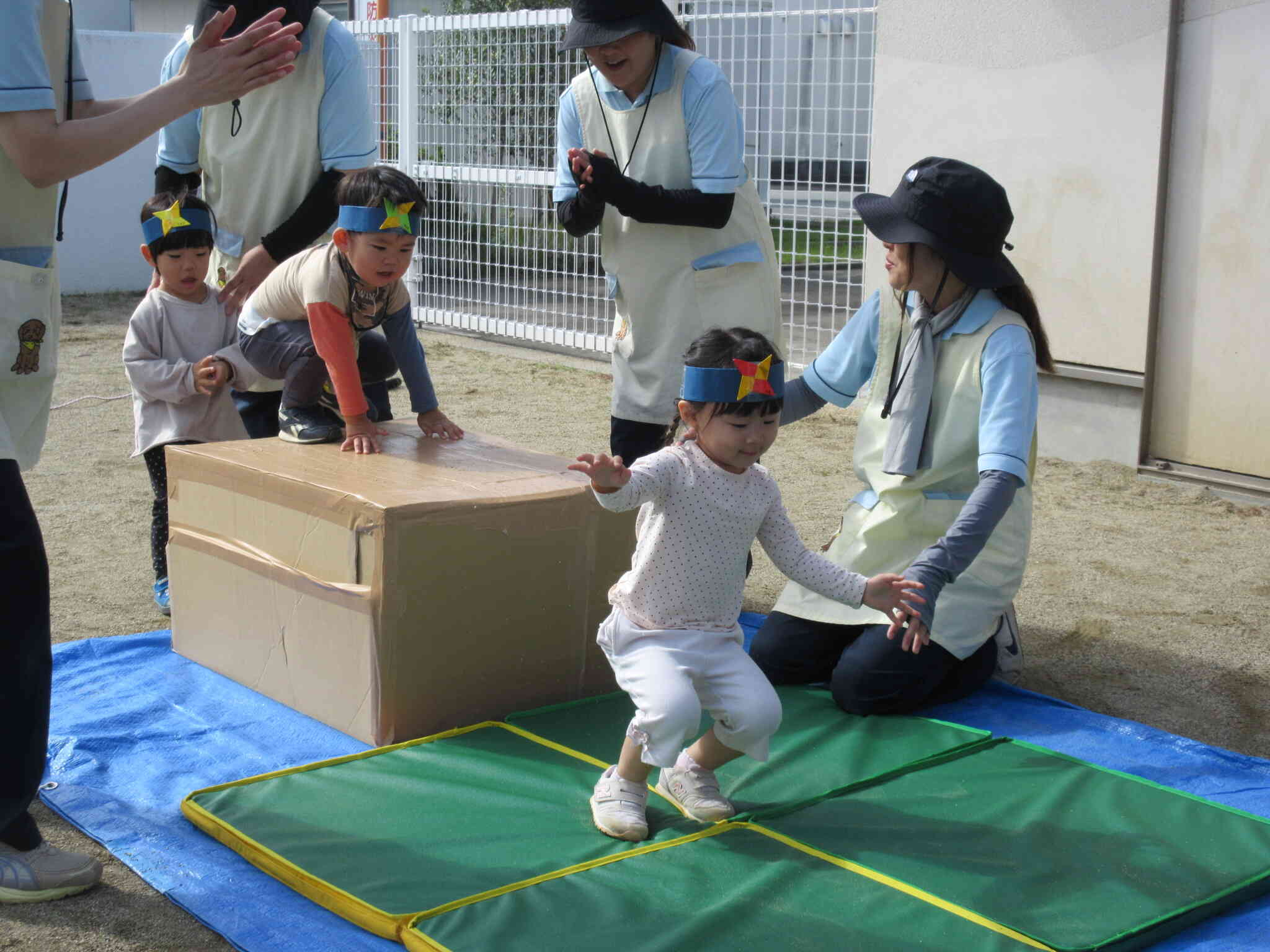 運動会ごっこでは、忍者になってしゅっぱ～つ！