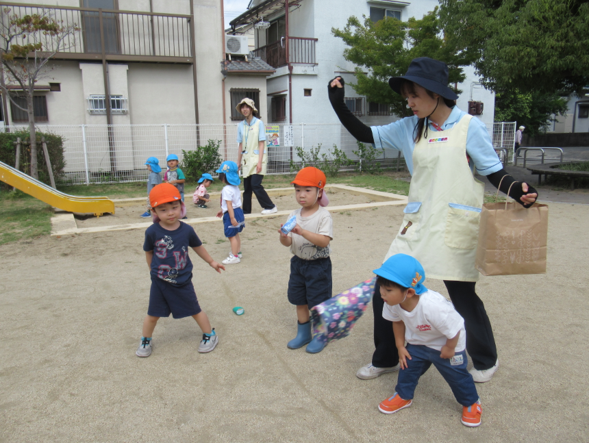 みんなで飛行機飛ばしたよ！