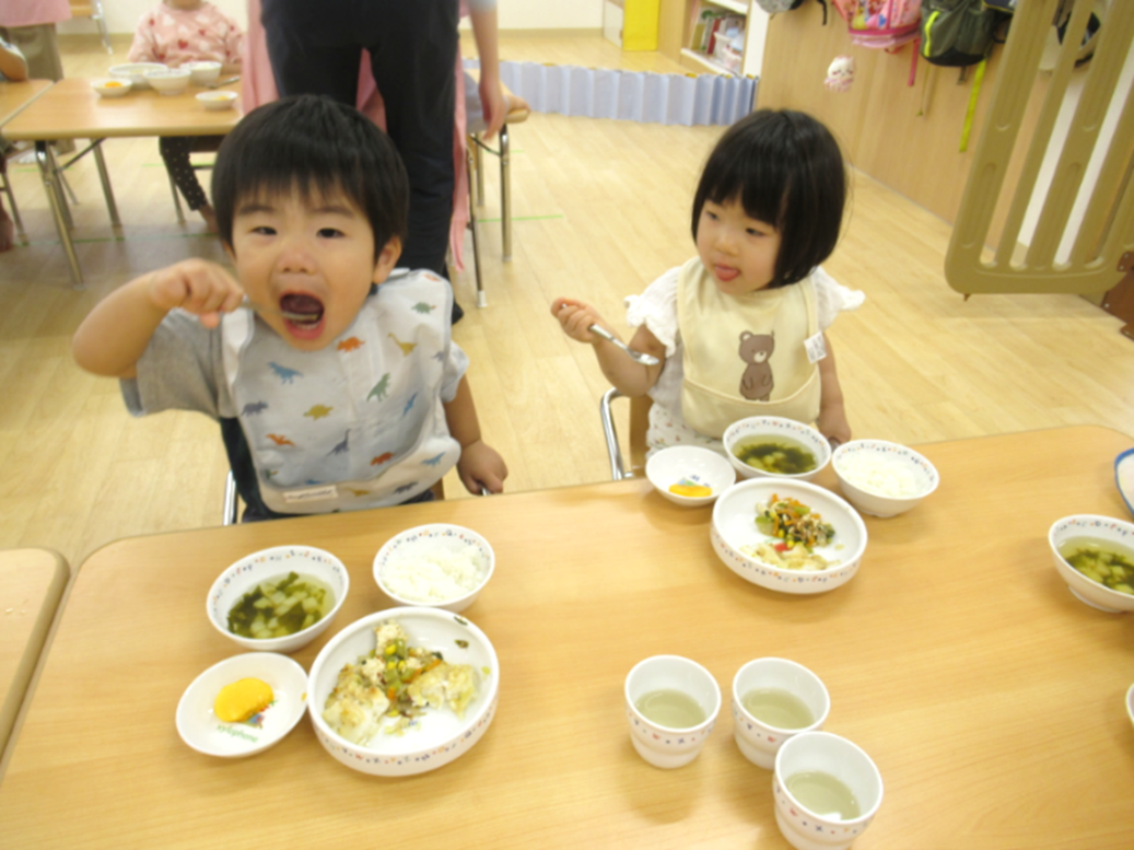 今日も給食美味しいよ！