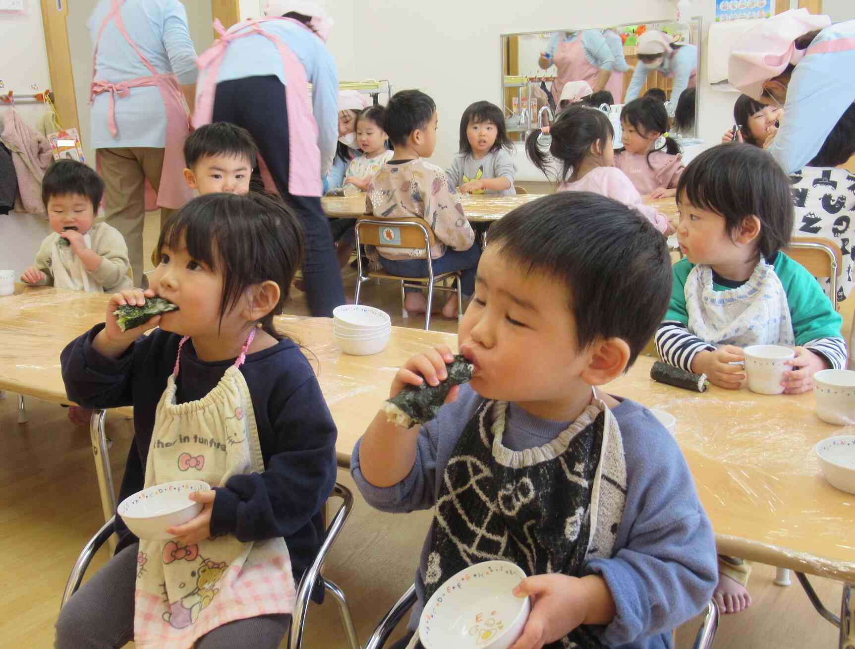 〖食育〗恵方巻作り