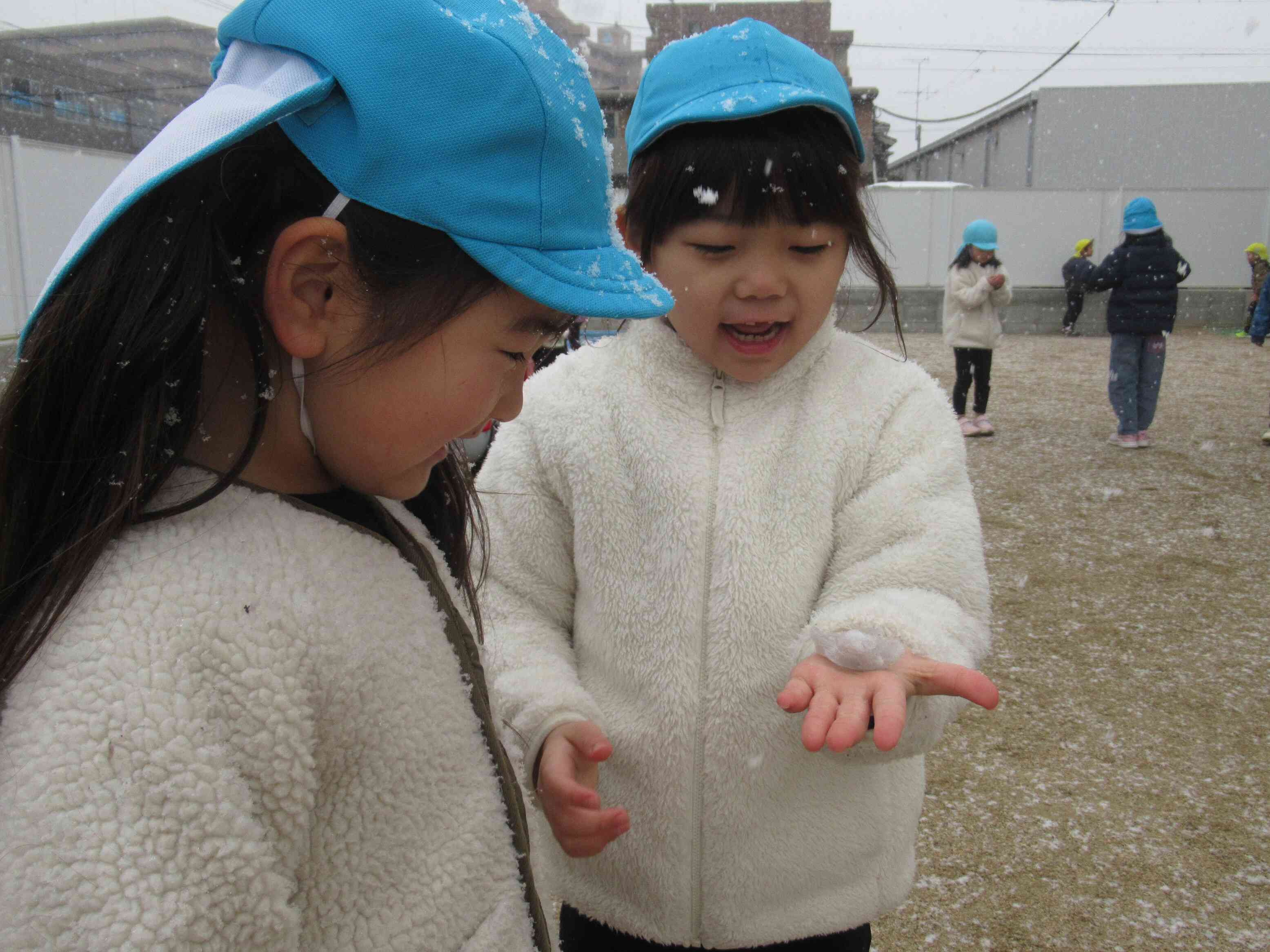 わーい！雪！