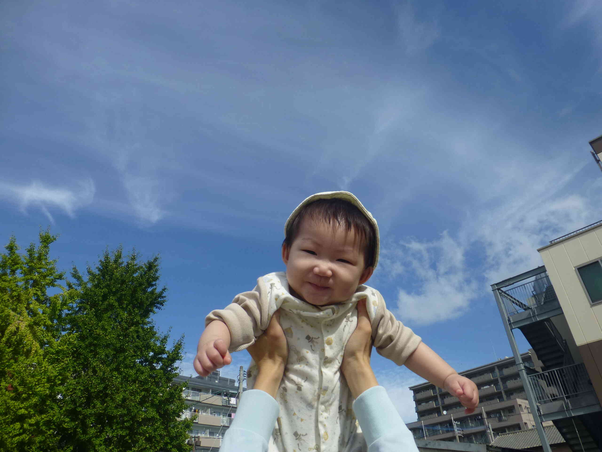 お外気持ちがいいね☆