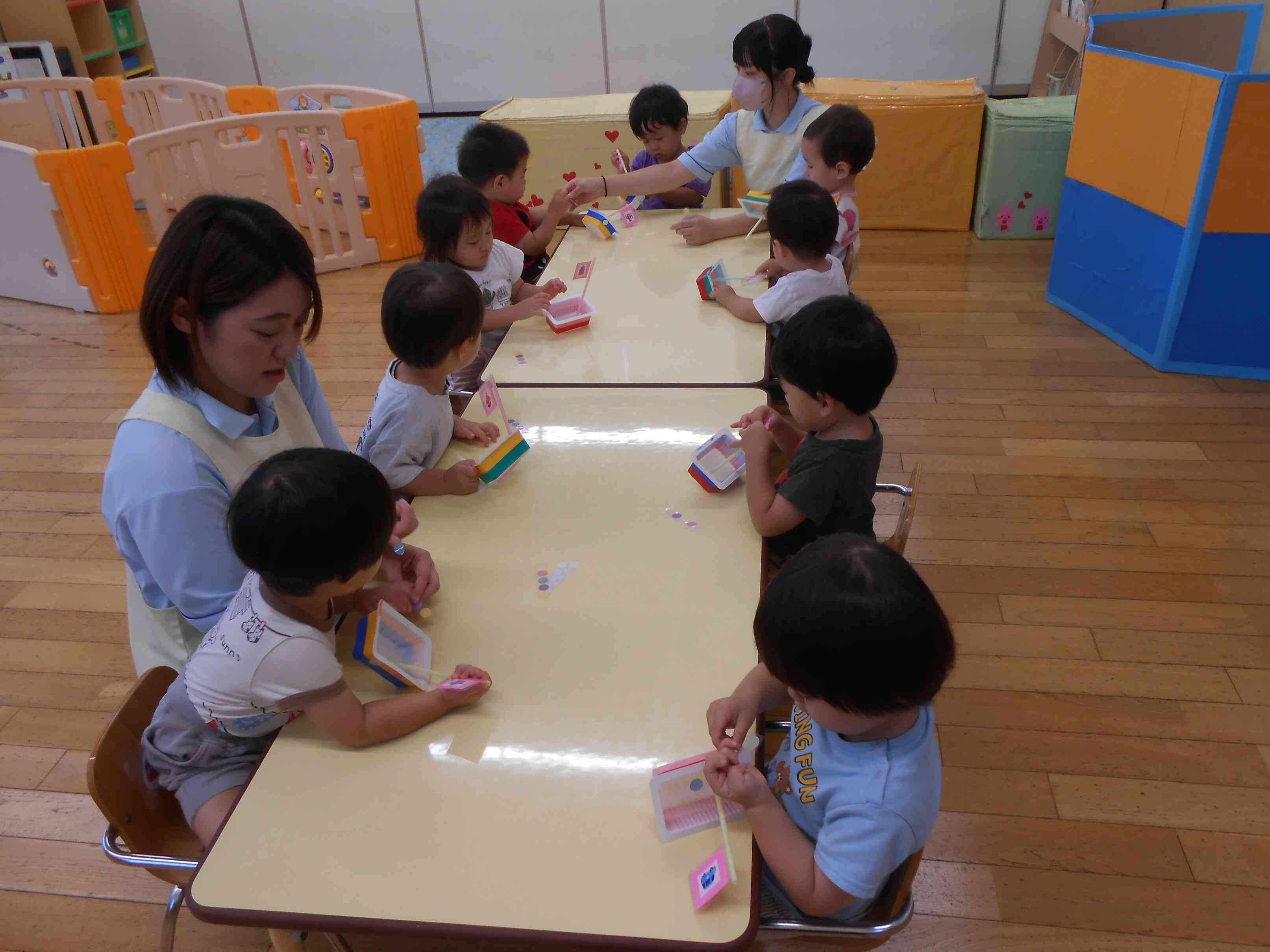 うさぎぐみ（1歳児）室内遊び