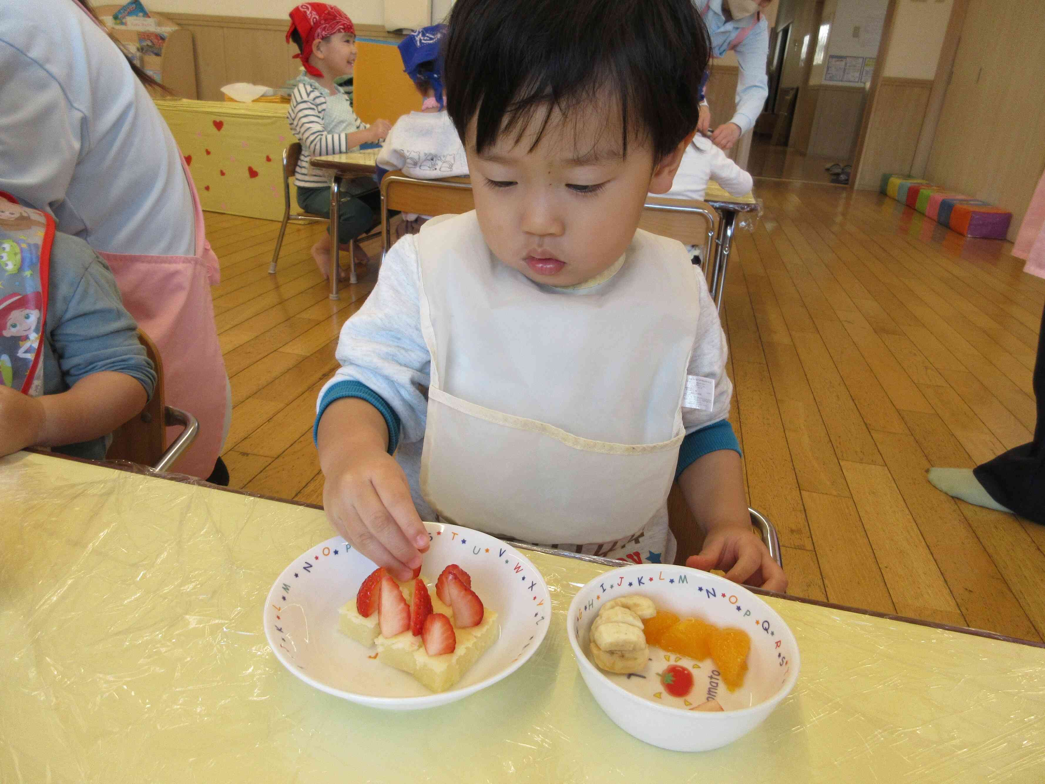 どんなケーキになるかな～☆