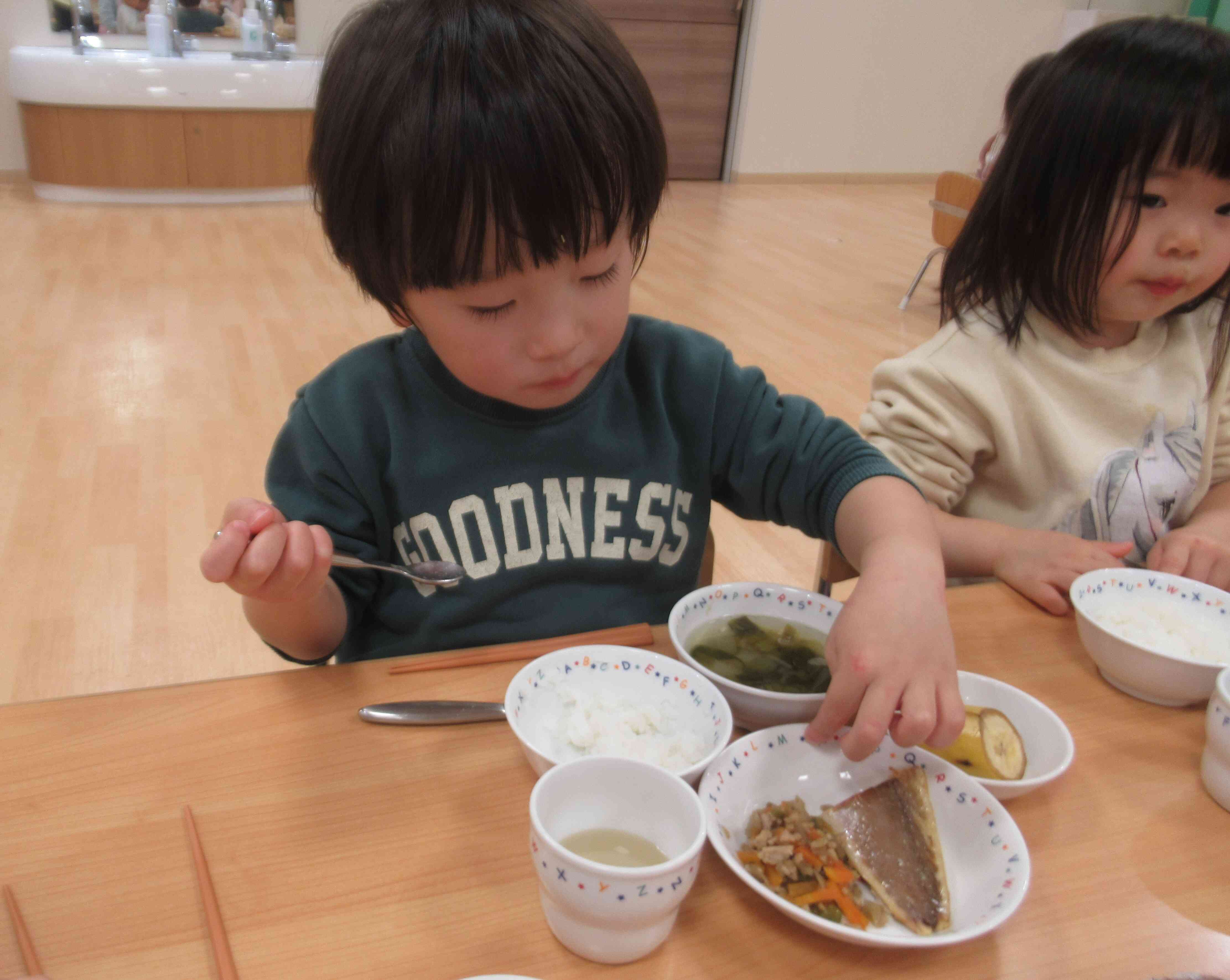 給食の様子