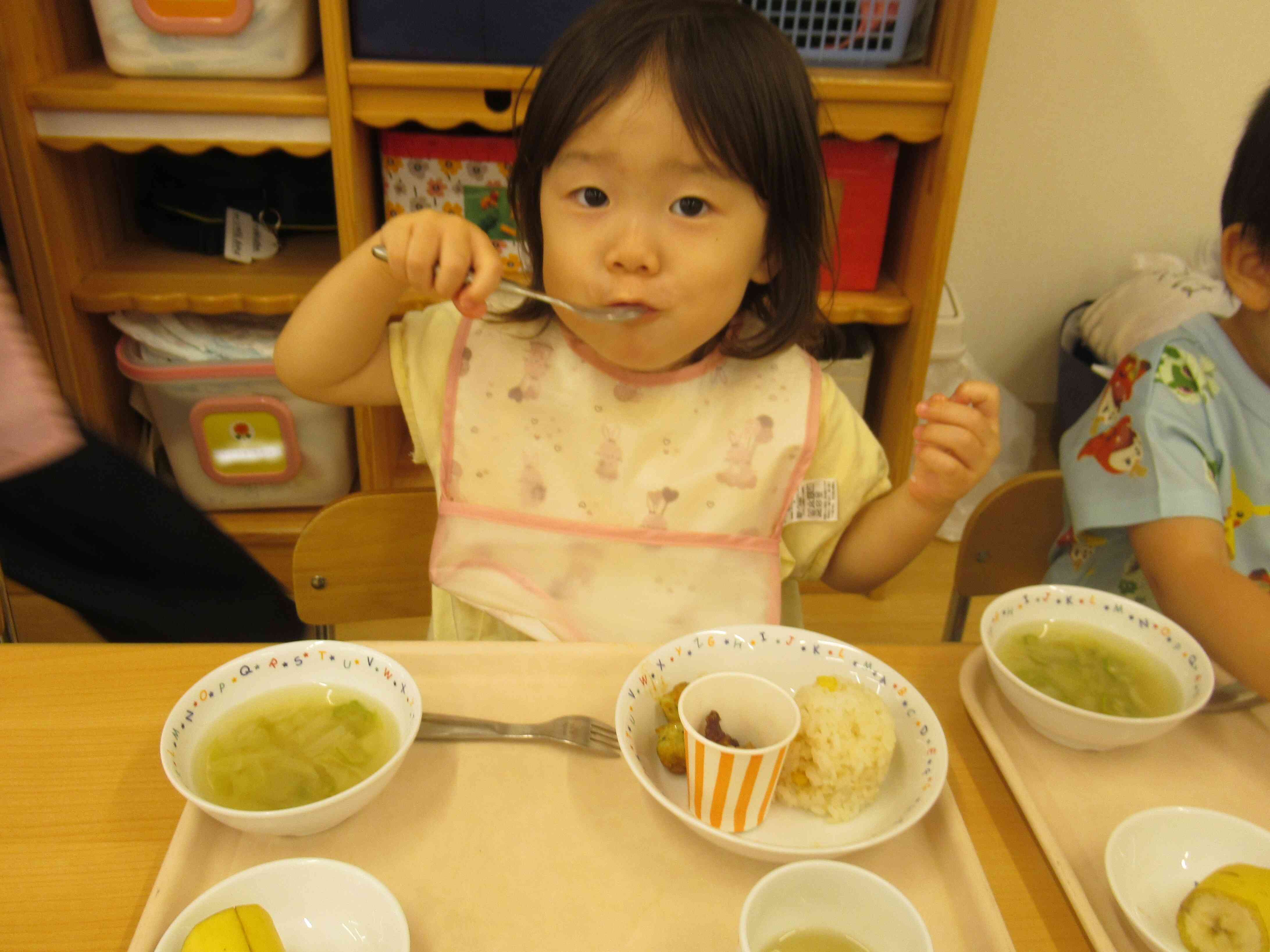 夏祭りをしました♪（給食）