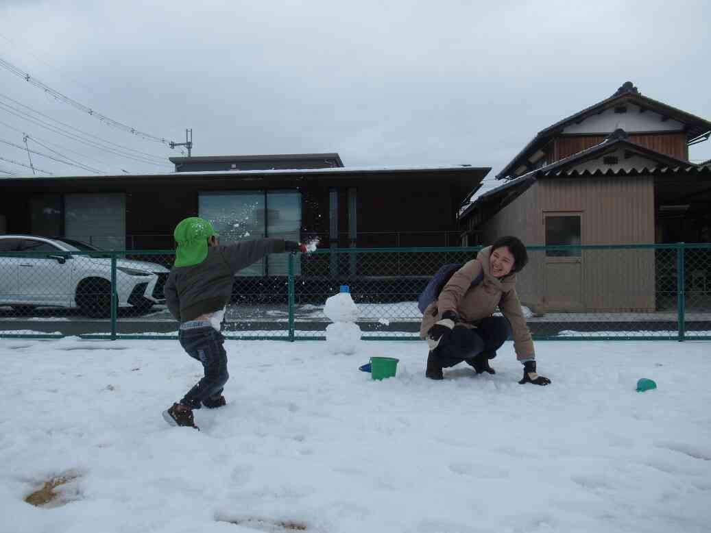 雪合戦も楽しみました～！！