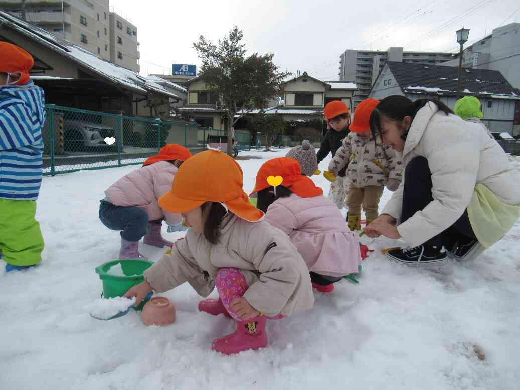 雪をサクサク～♪