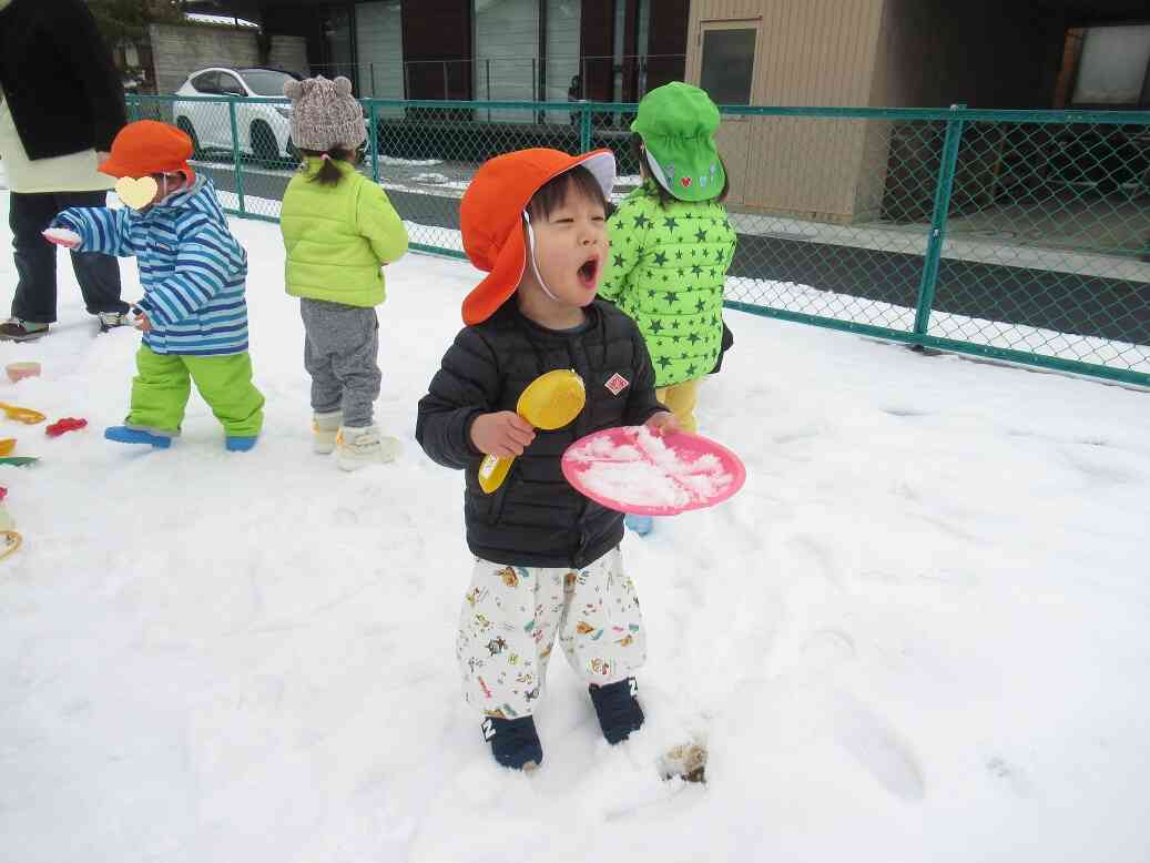 雪遊び～♪