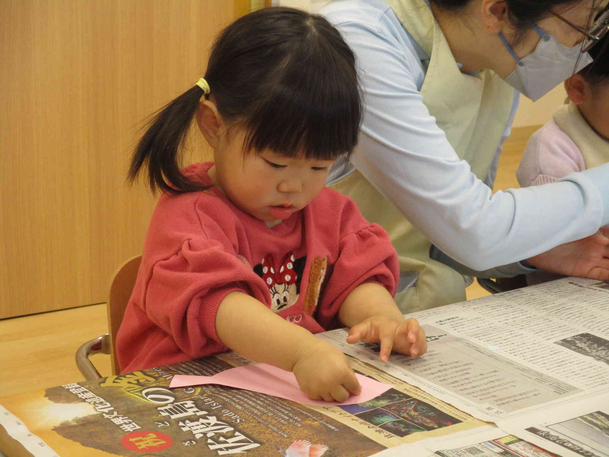 最後の製作は小鳥さん