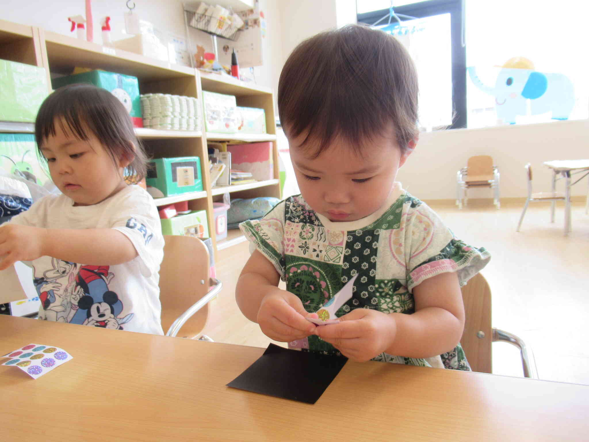 1歳児　8月の製作花火