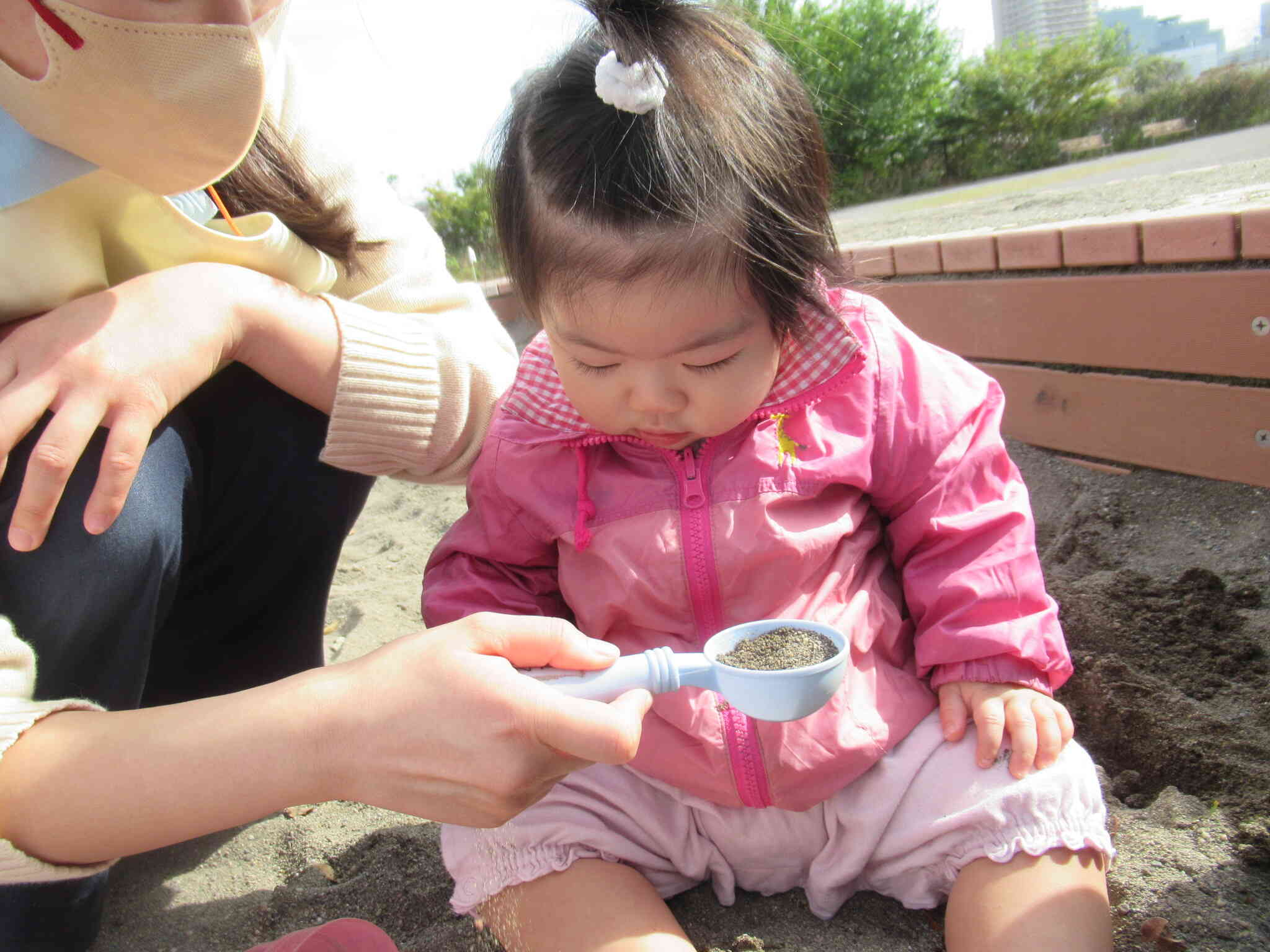 0歳児　公園に行ったよ♪