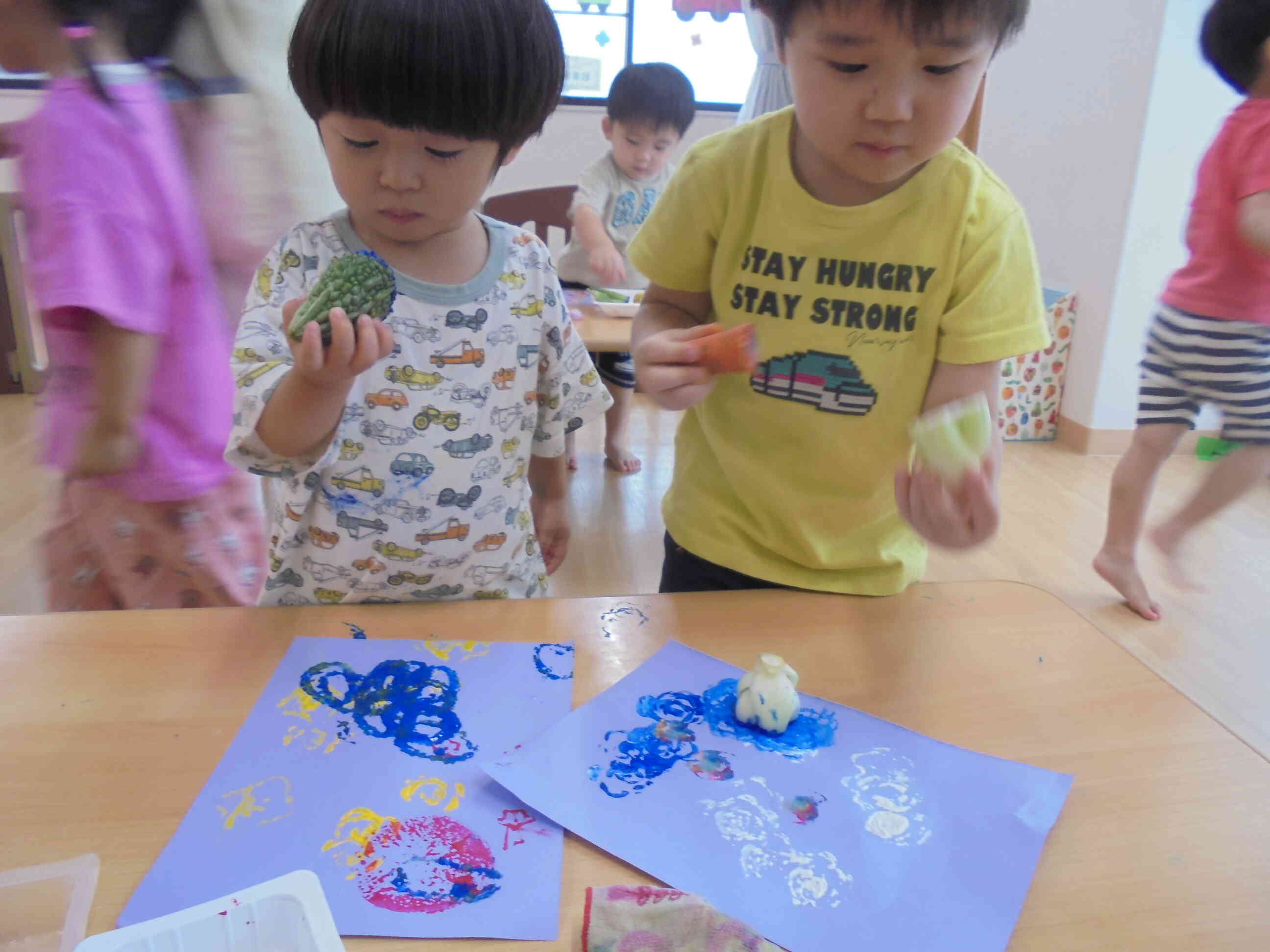 野菜スタンプ（1.2歳児）