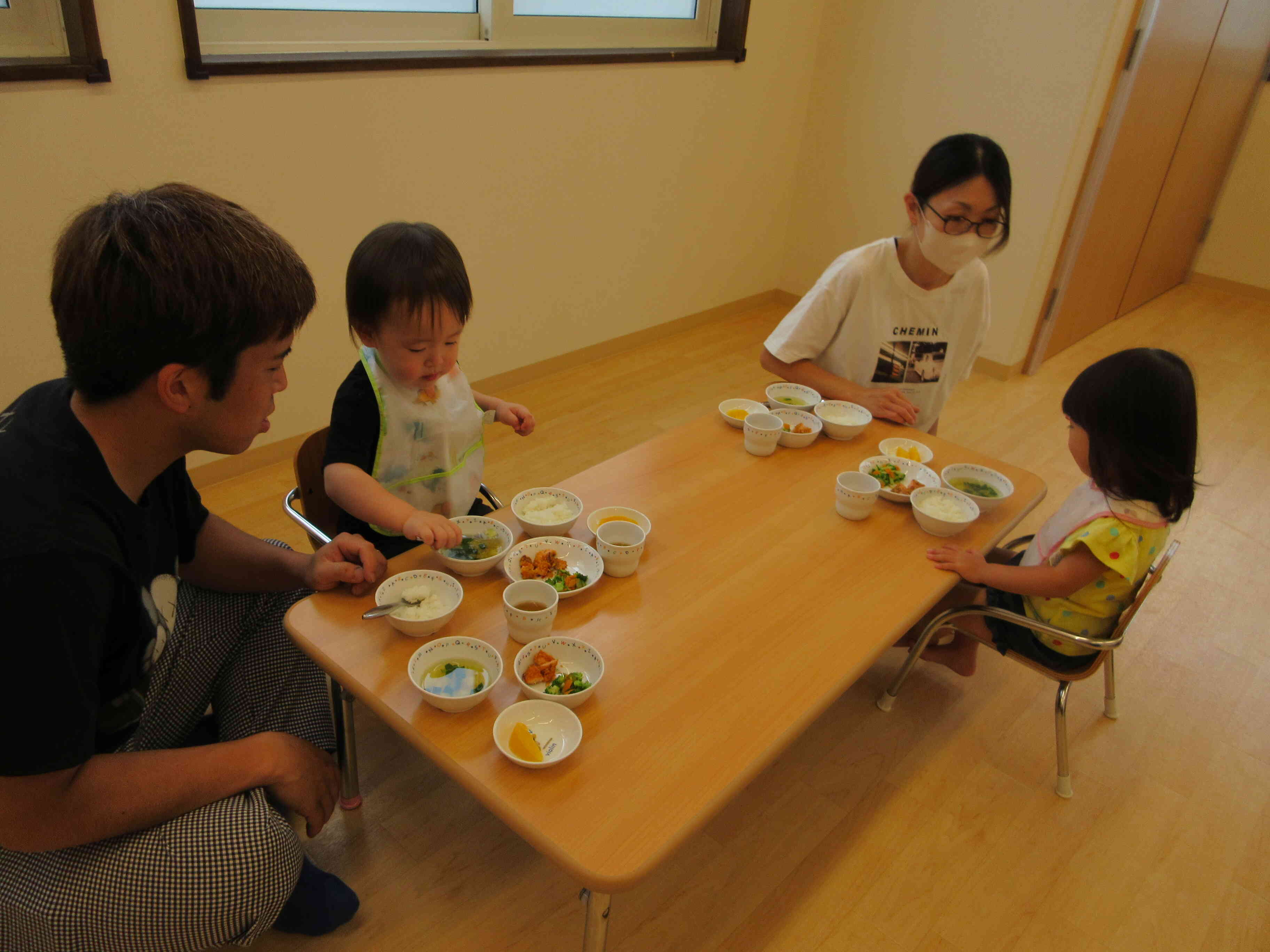 みんなで同じ給食を食べれるって嬉しいね！