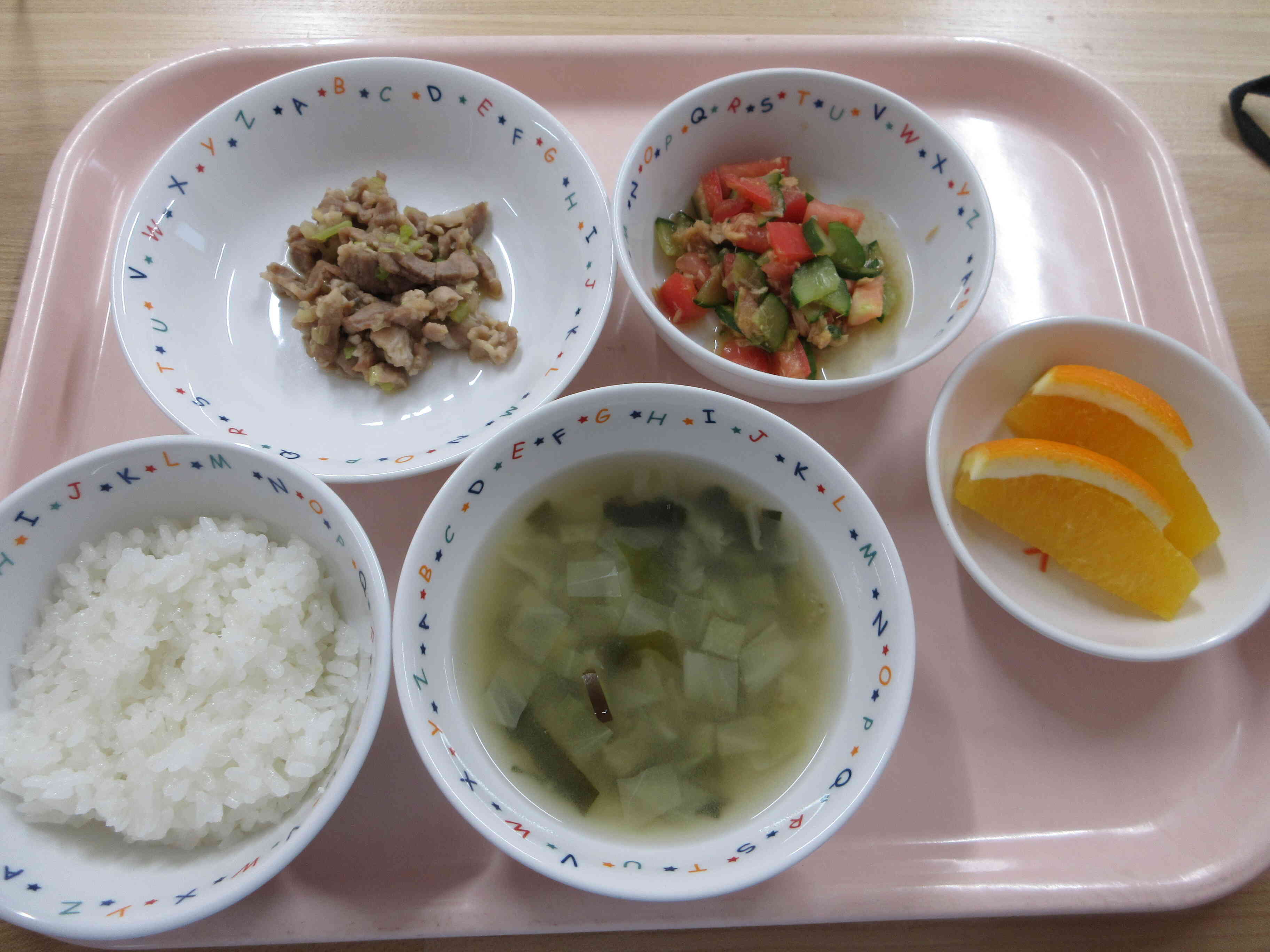 8月１日（木曜日）のお給食