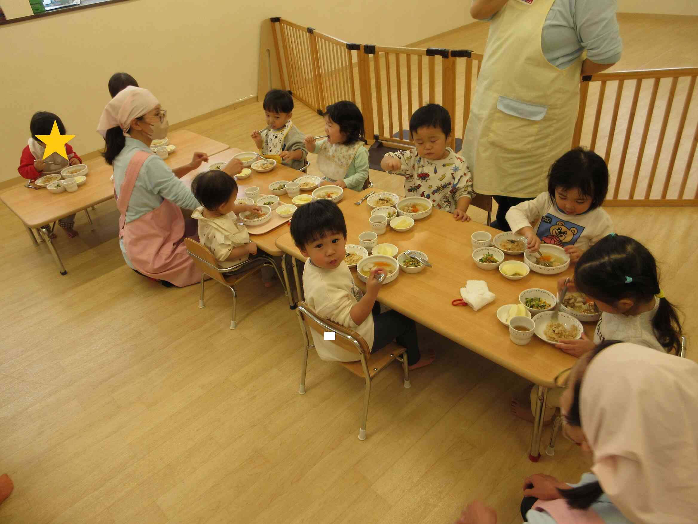 みんなで食べると美味しいね。