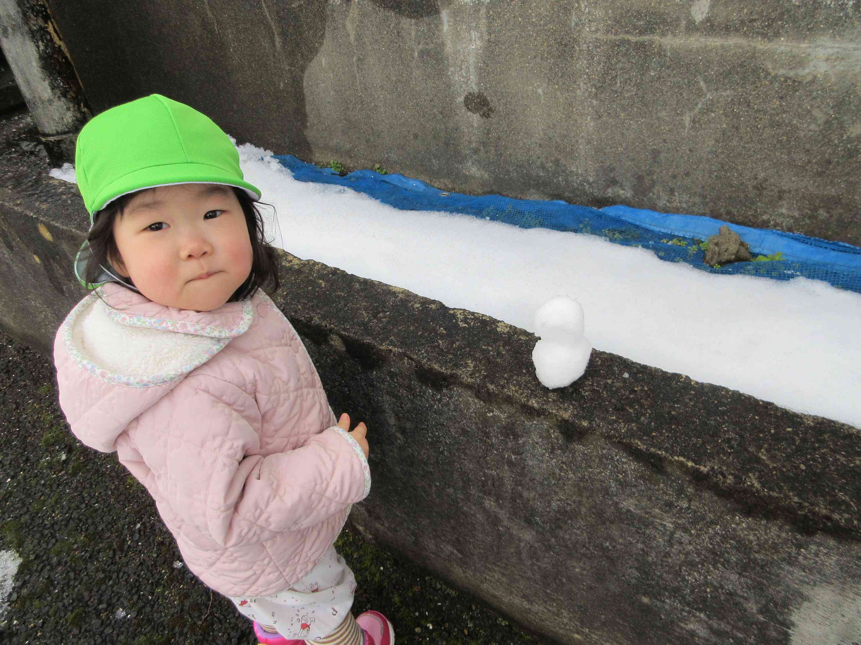 雪だるま発見！