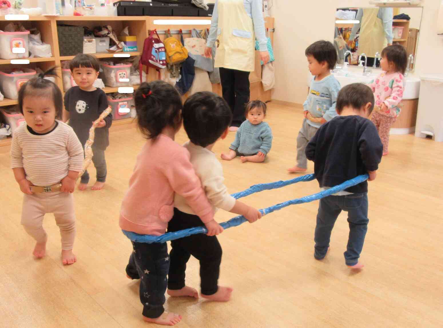 みんなで貨物列車になりきり☆彡