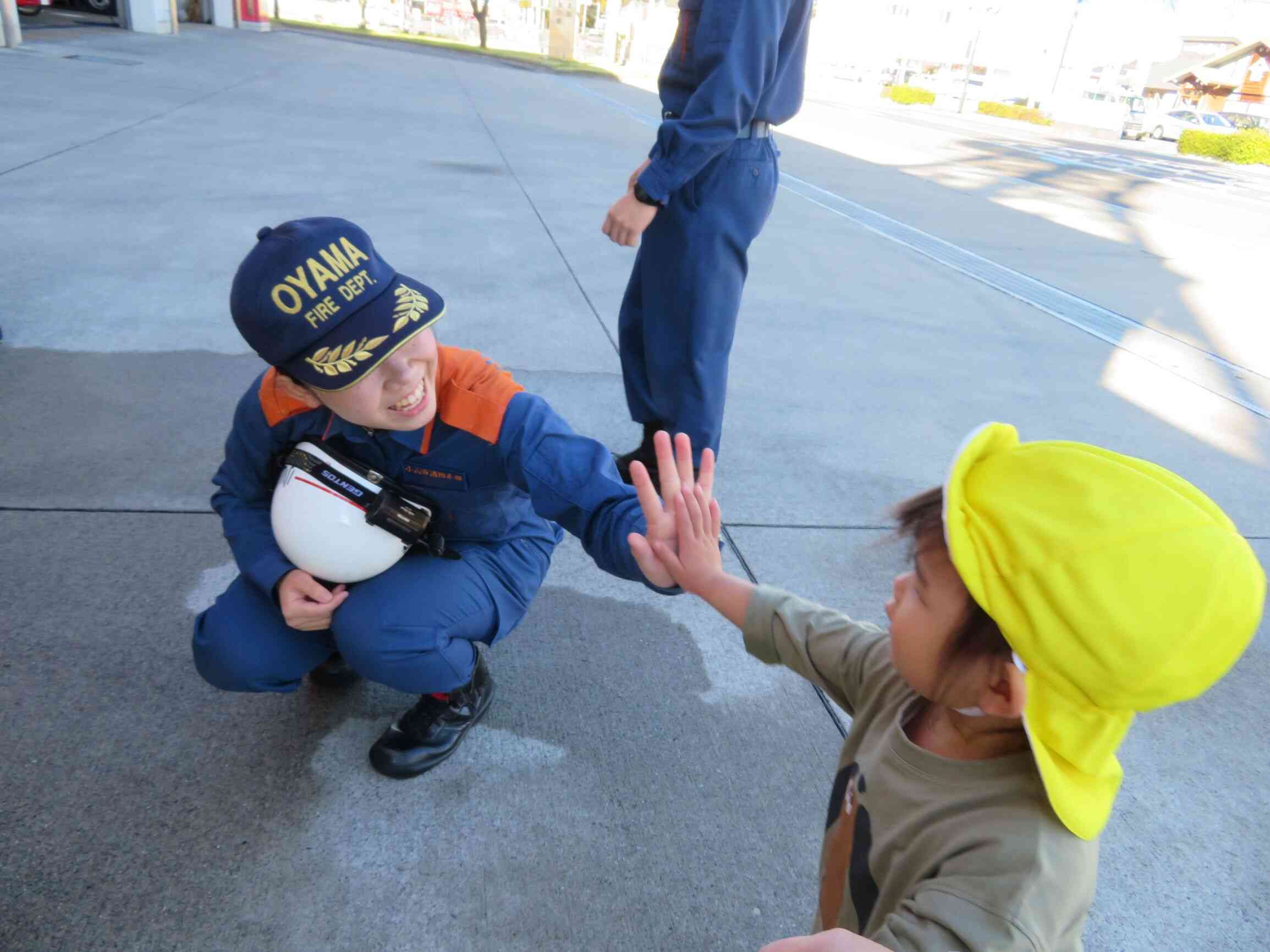 消防署見学＃ちょこっと体験ニチイキッズ