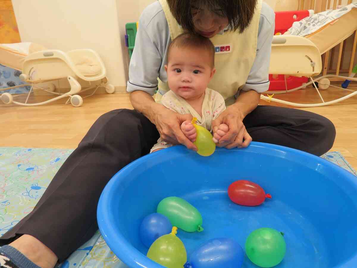 水風船遊び♪