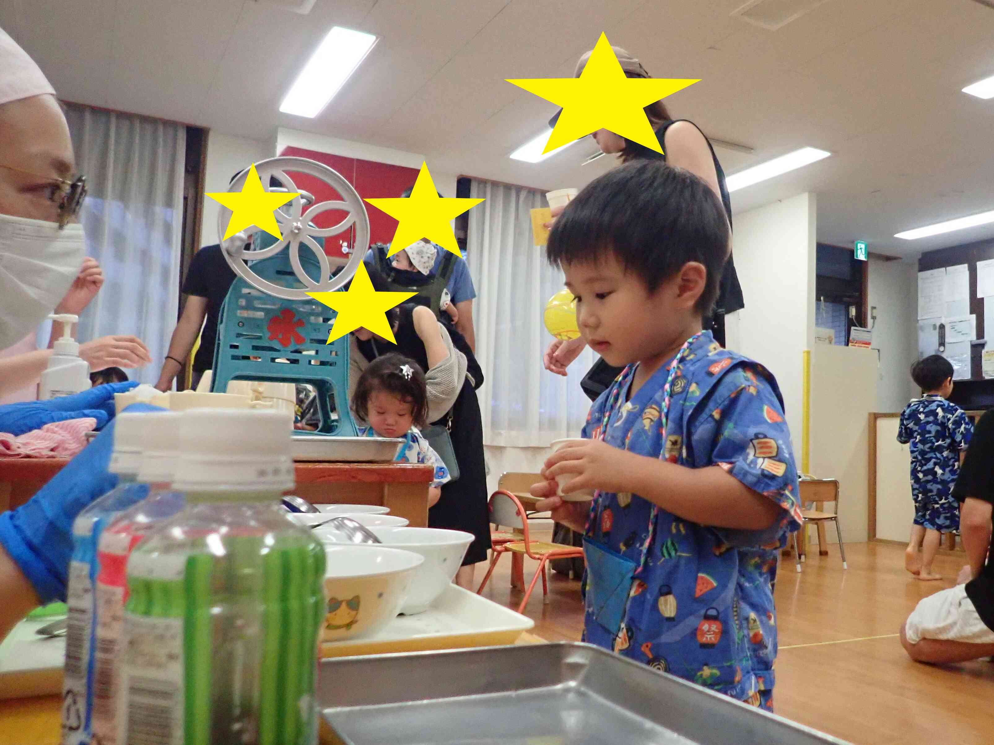 ポテトとかき氷を食べたよ☆