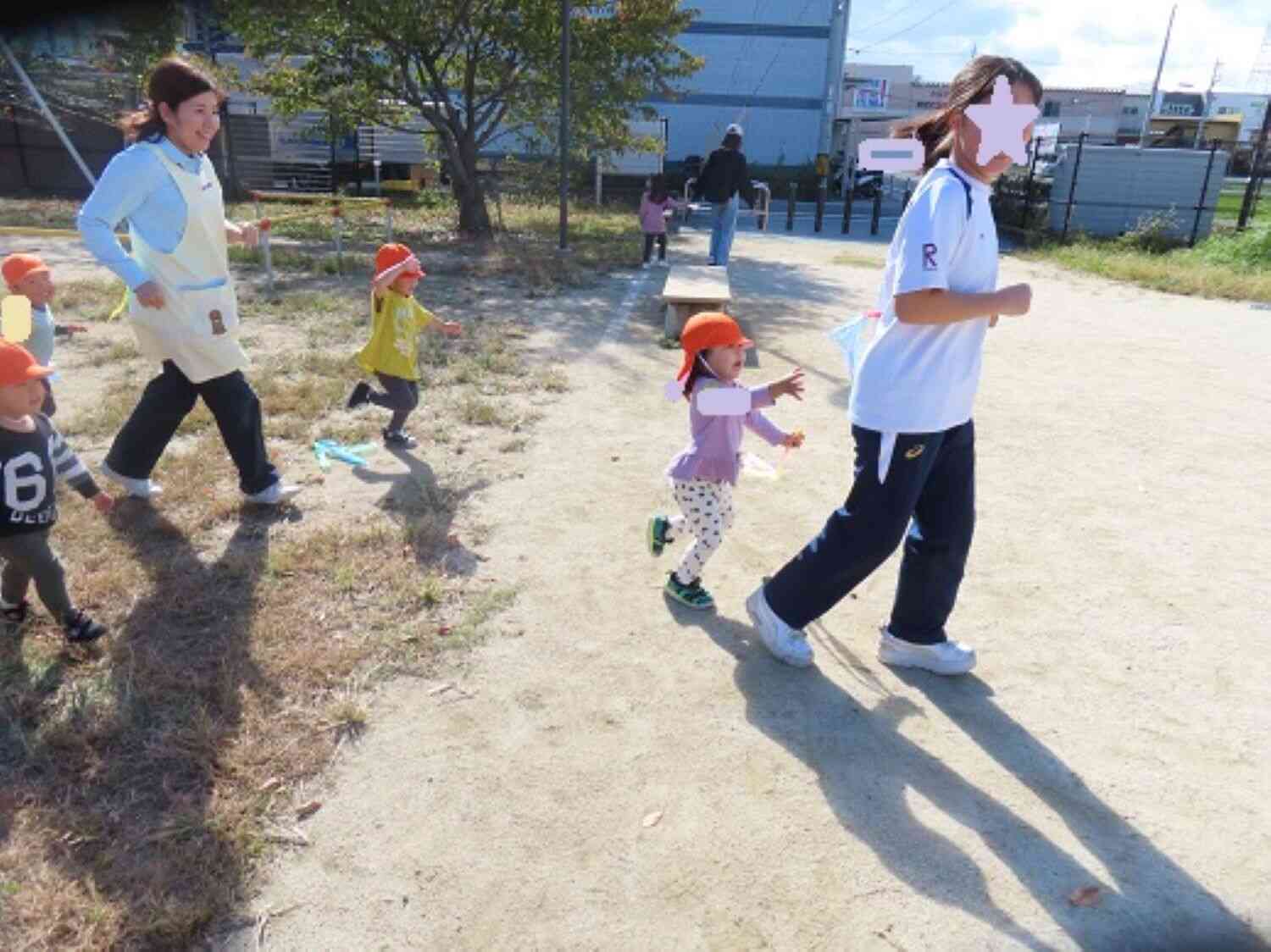 職場体験のお兄さん・お姉さんと。