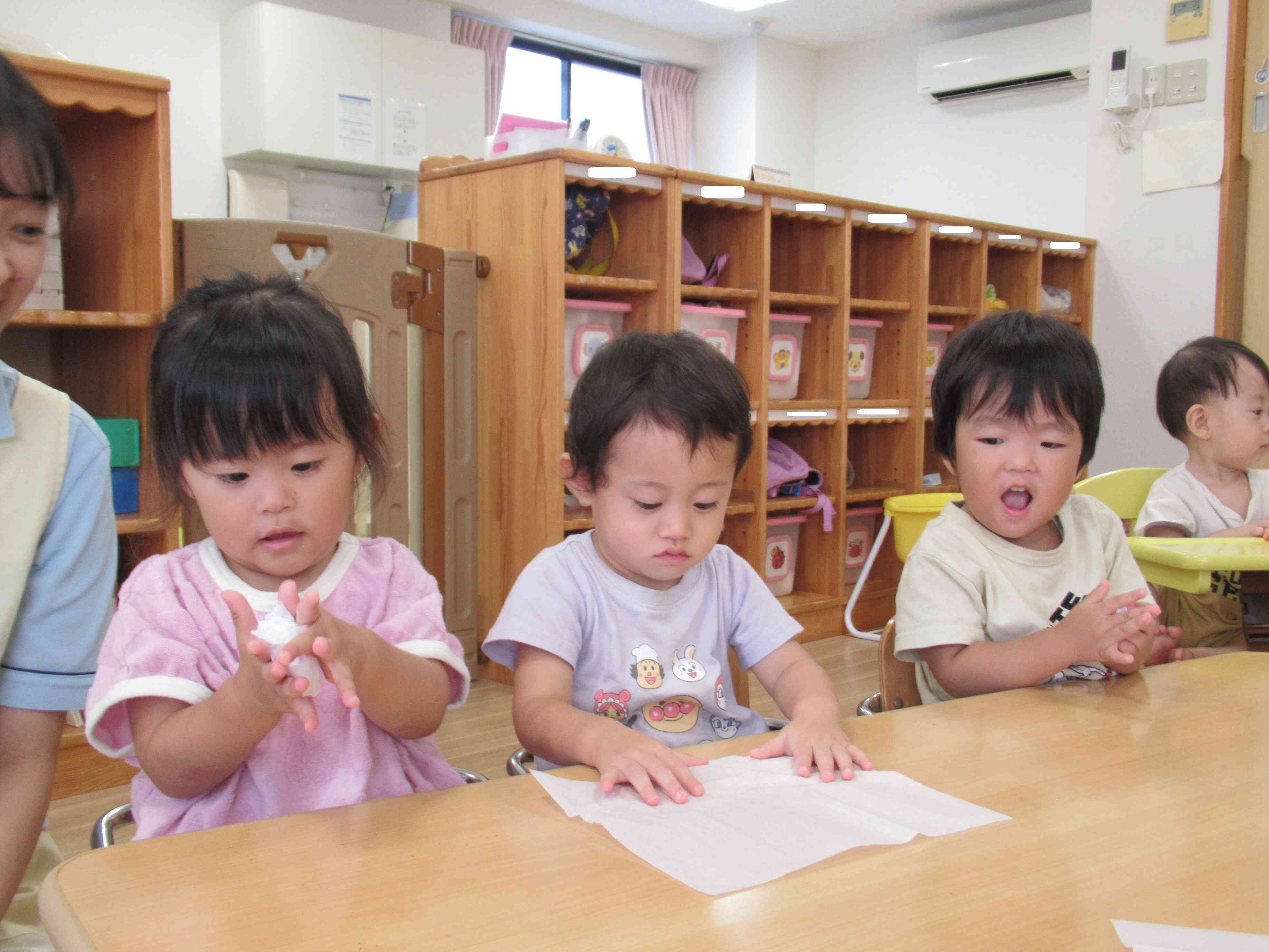 花紙でお団子作り