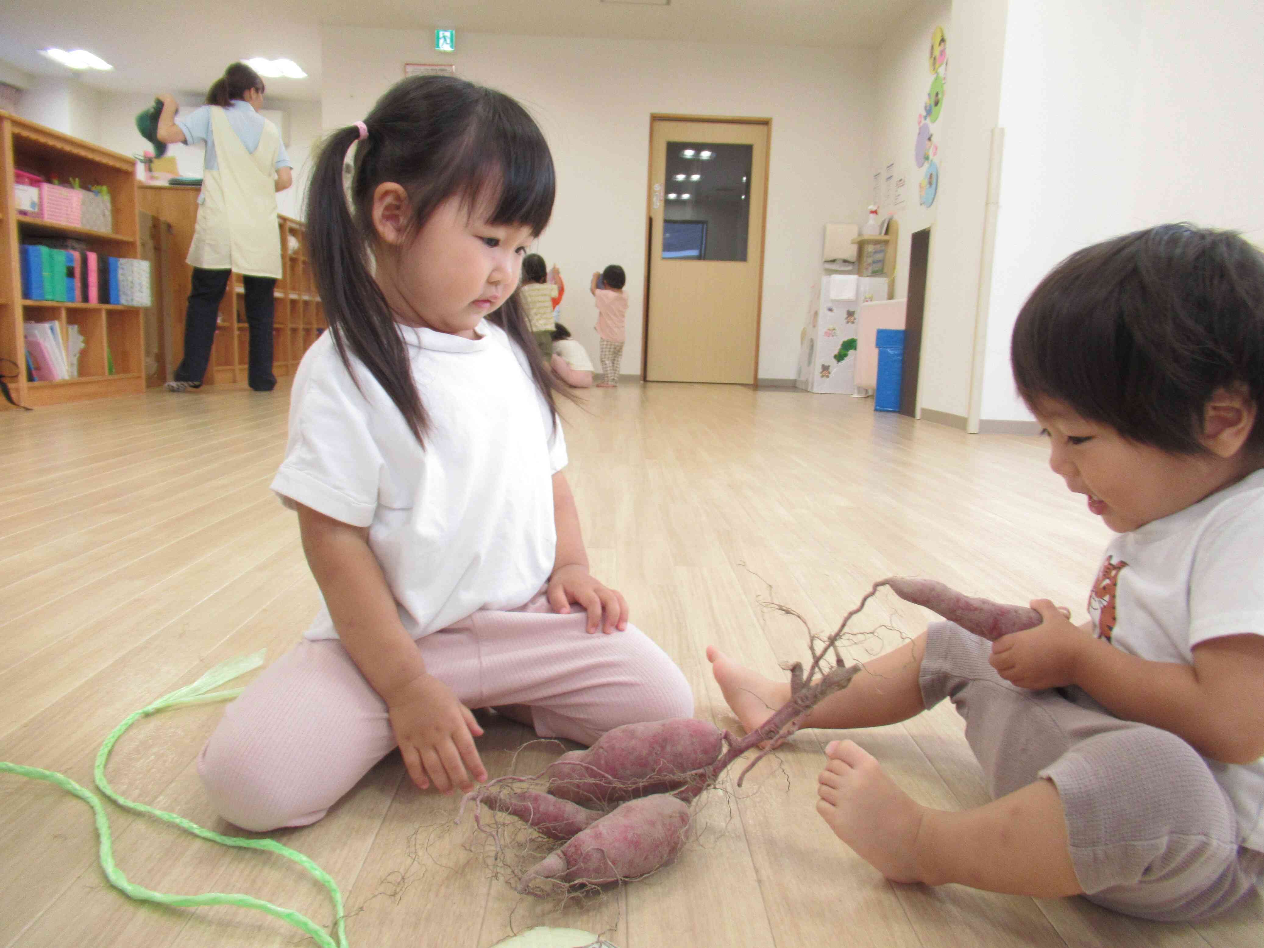 お芋、大きいね。