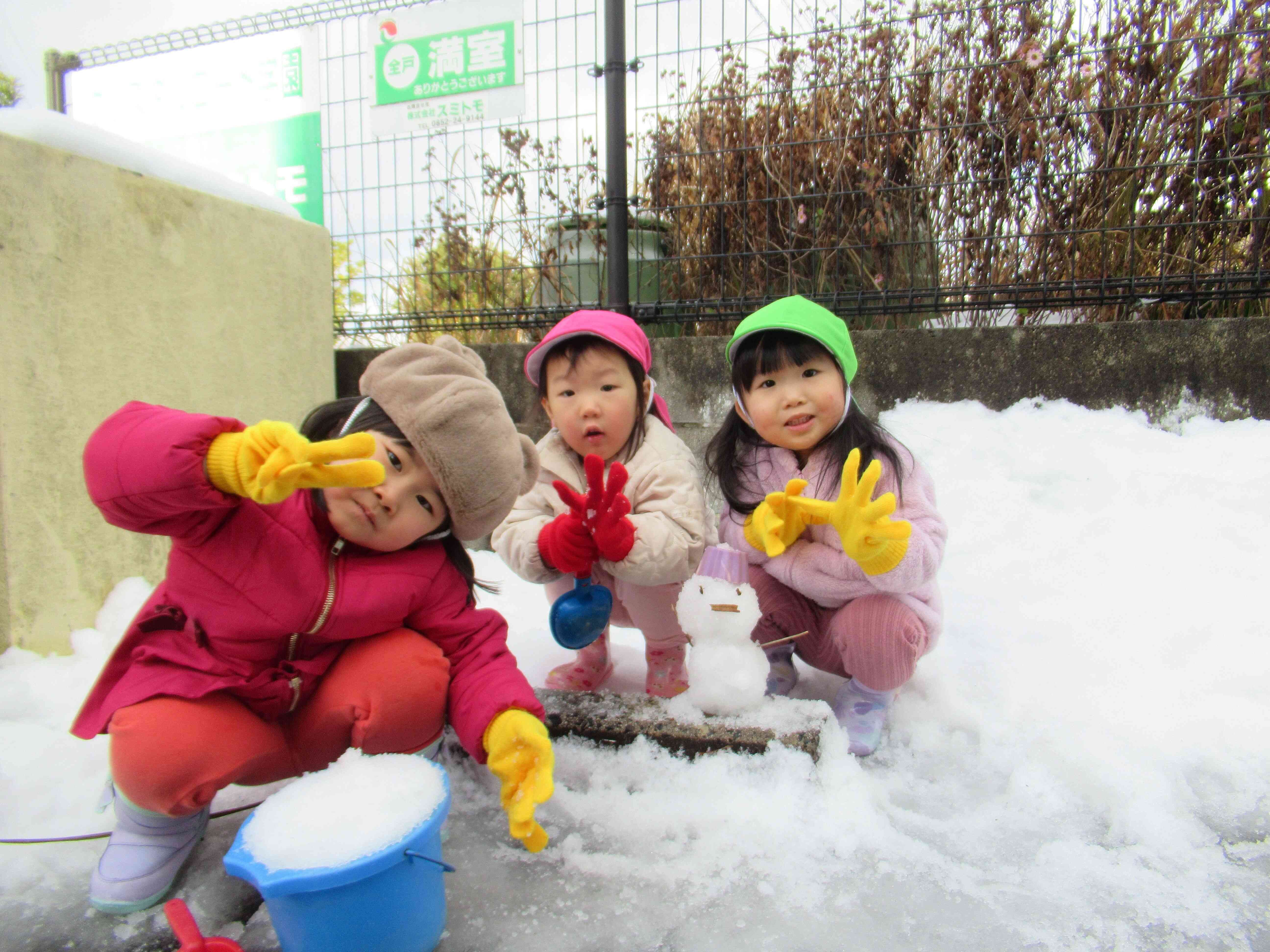 雪だるまだよ