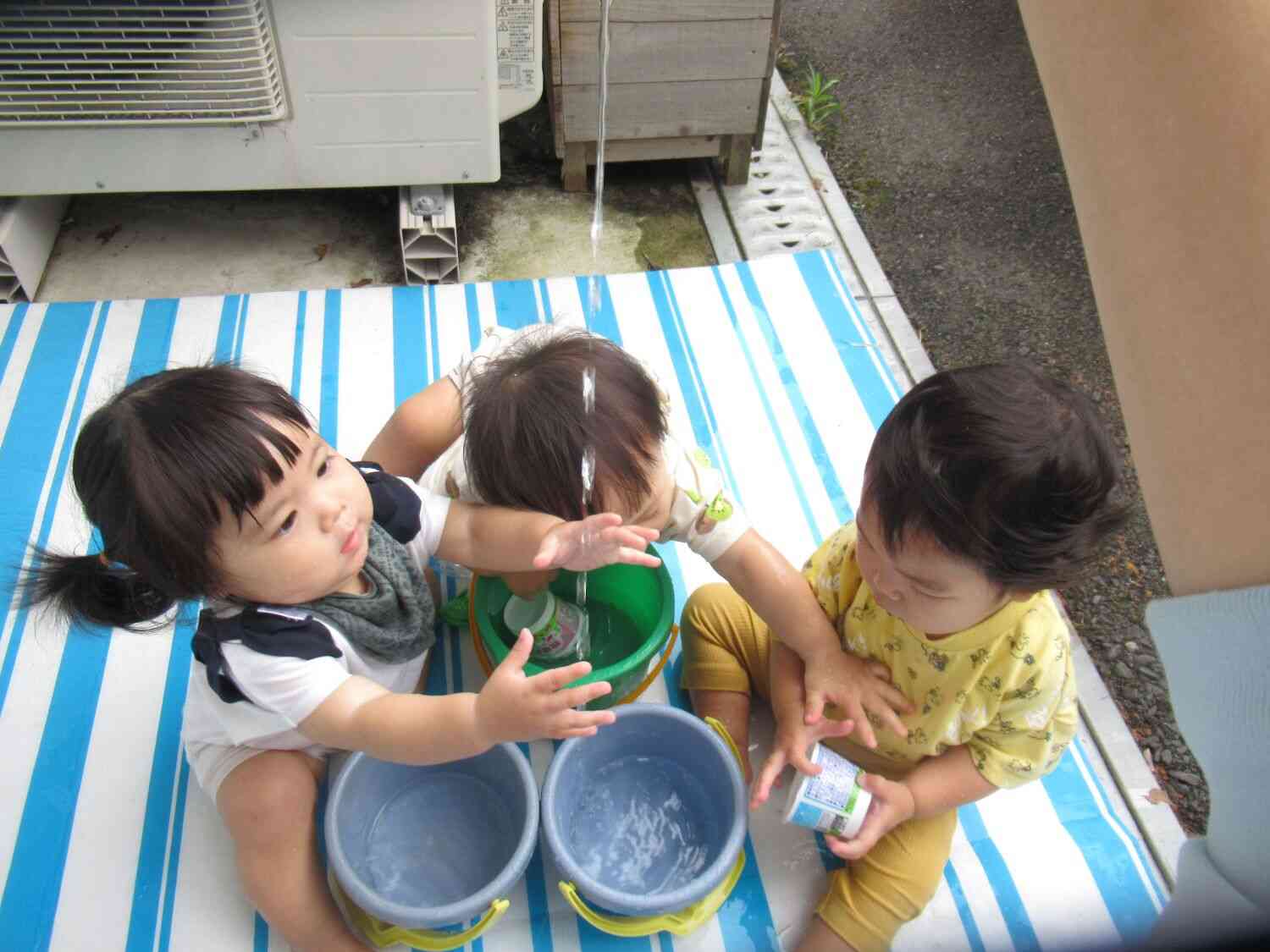 水がつかめないな～