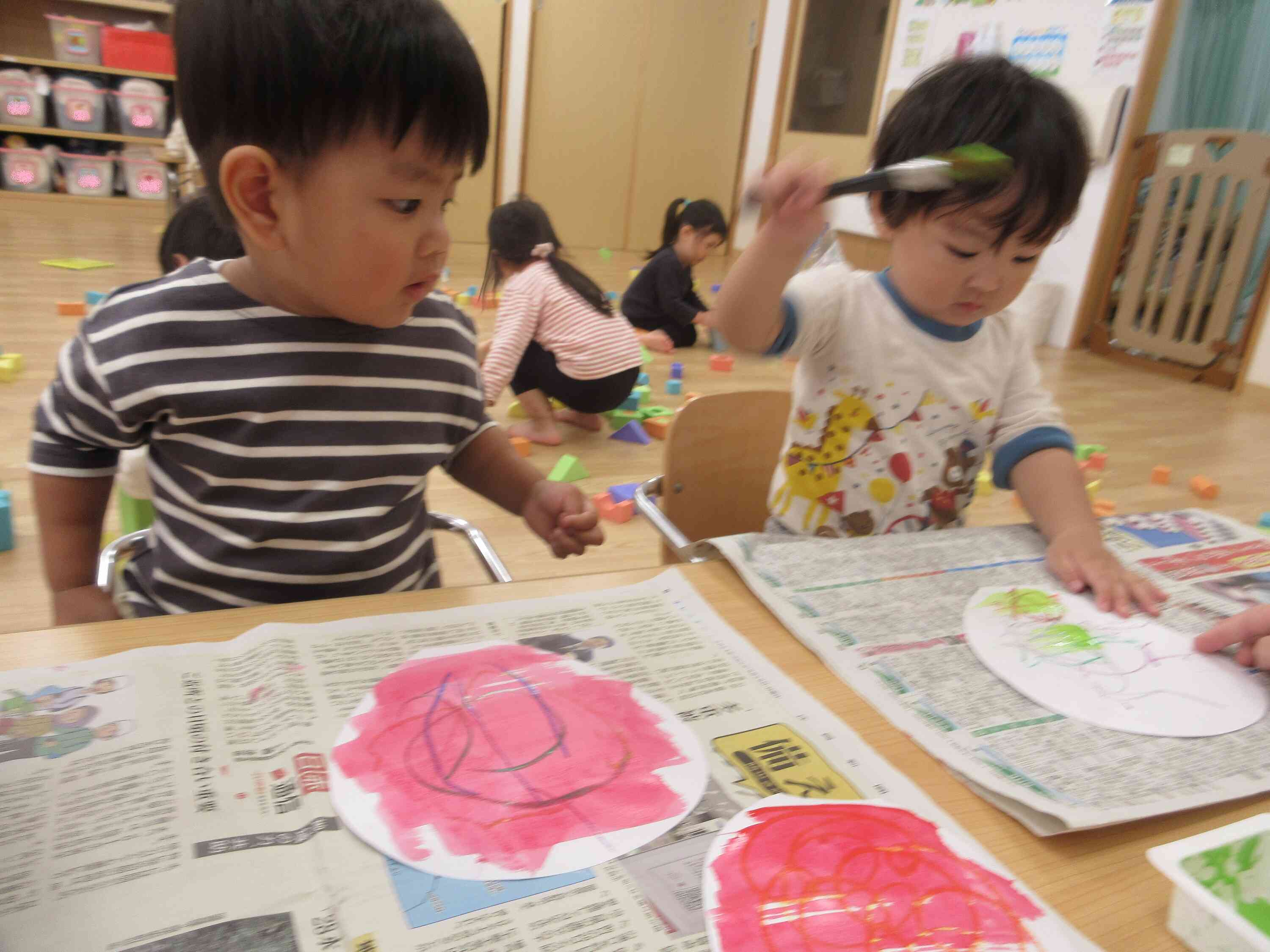 綺麗な色のバルーンが出来上がっています♪