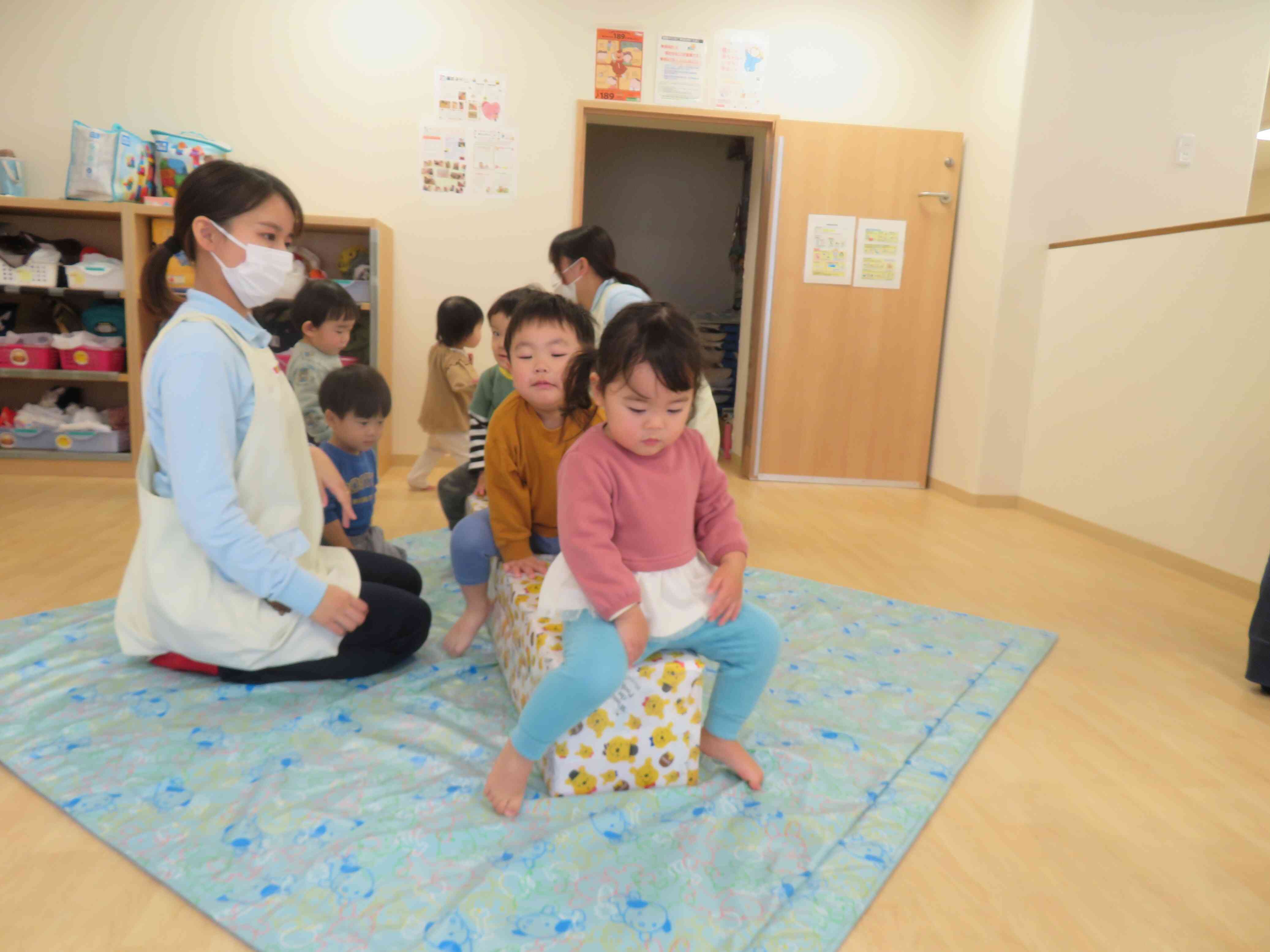 並んで上手に進めたね☆