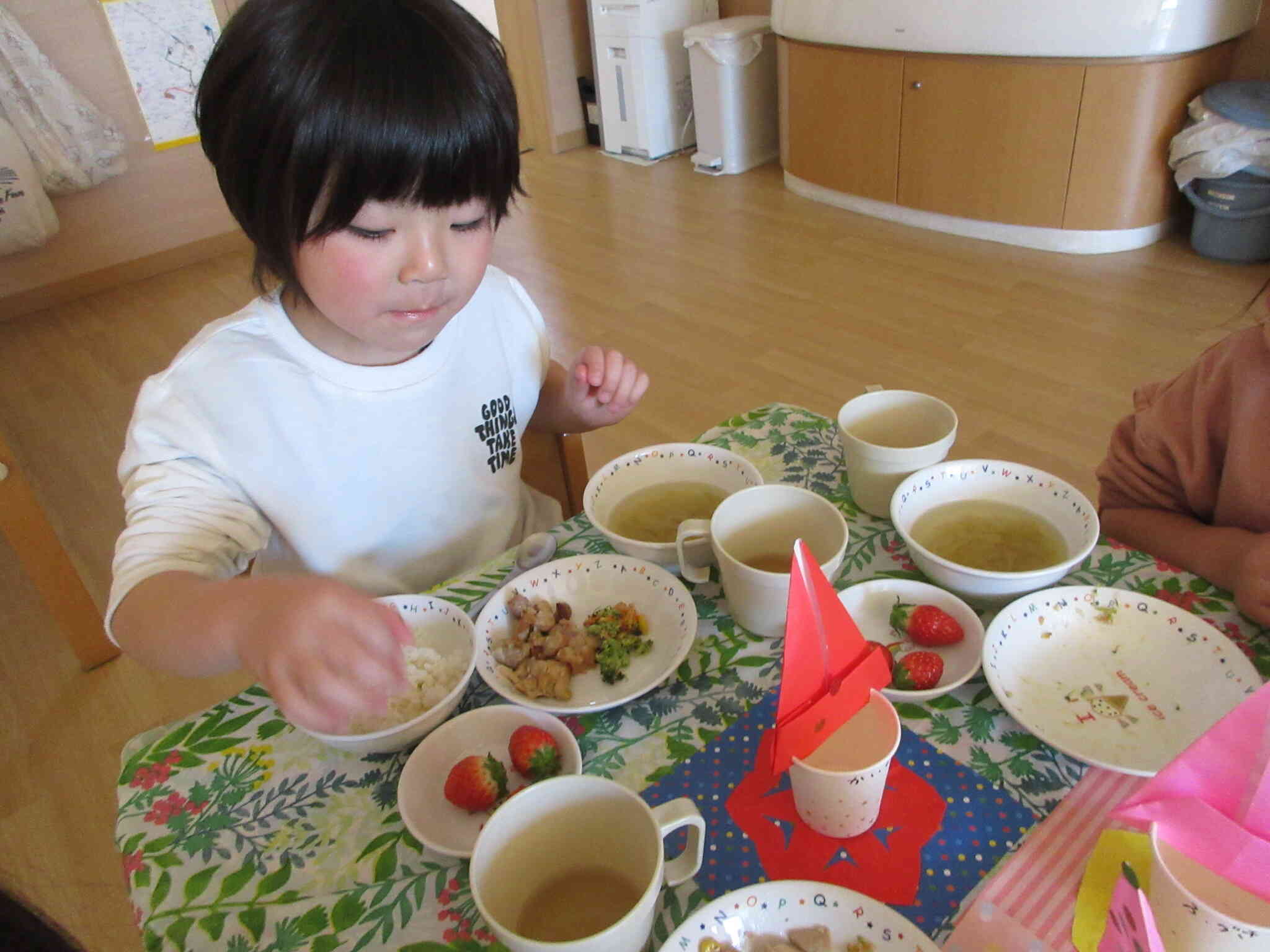 クリスマスメニューの給食