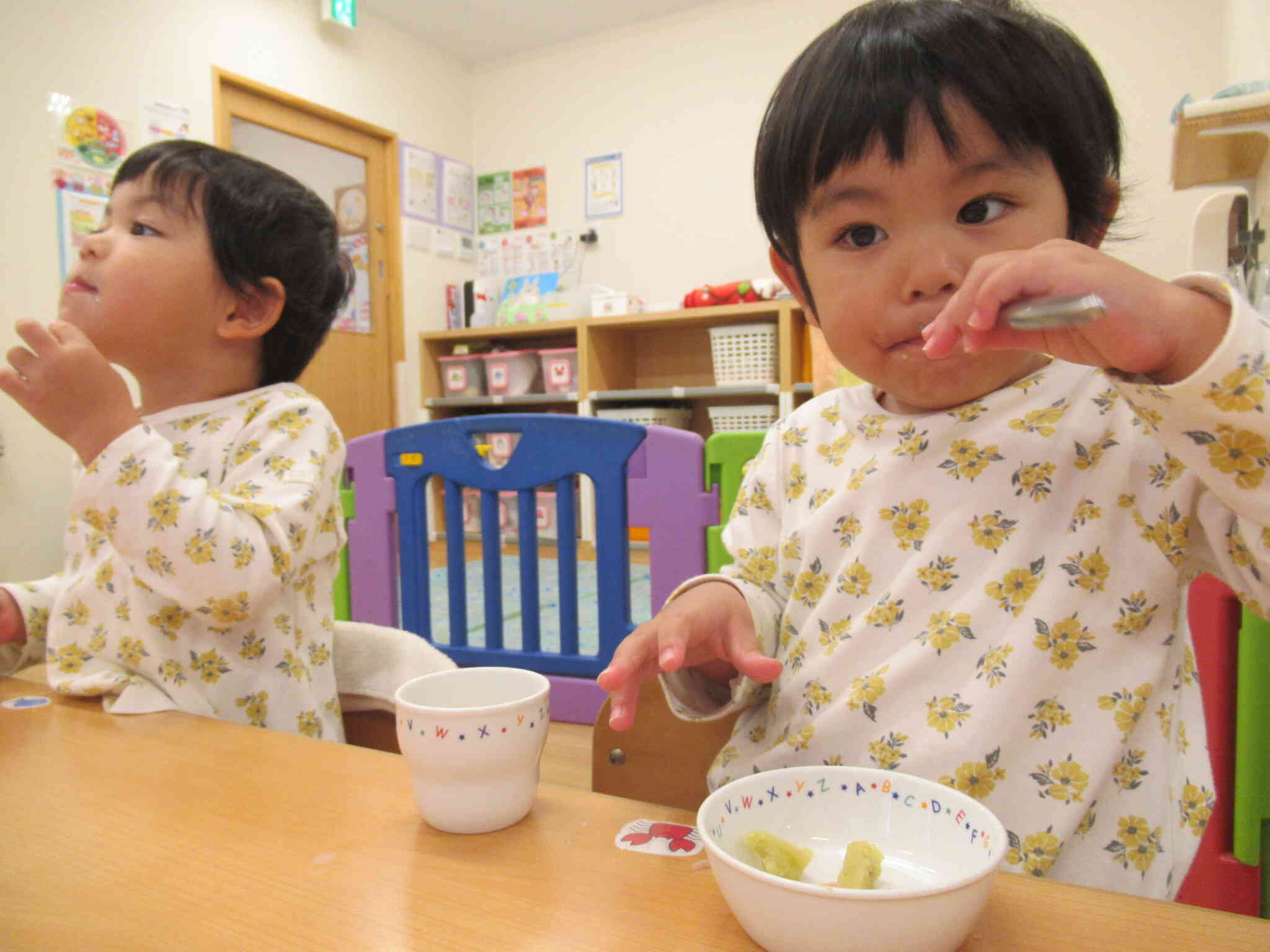 お芋、甘くていっぱい食べたよ！