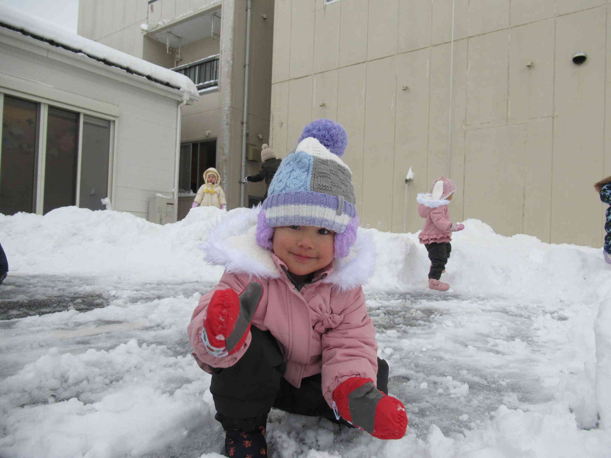 雪あそびって楽しいね☆