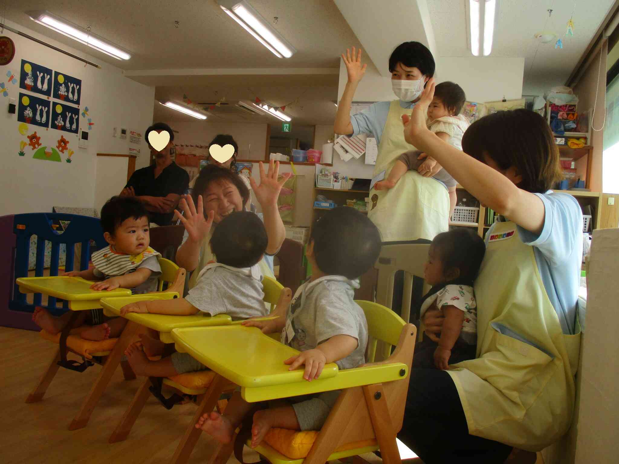 0歳児さんも参加できました