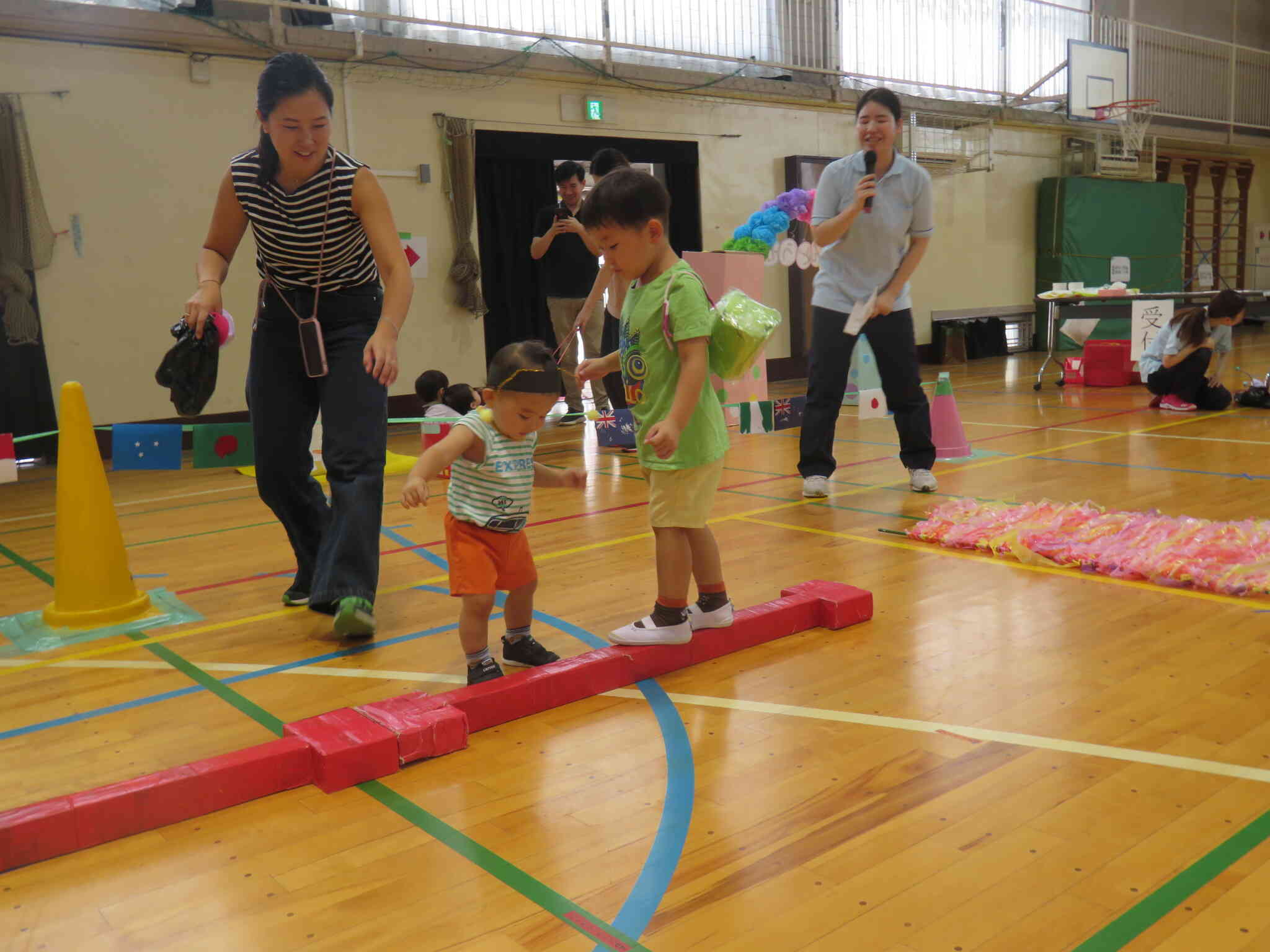 ママとお兄ちゃんと一緒に一本橋に挑戦！