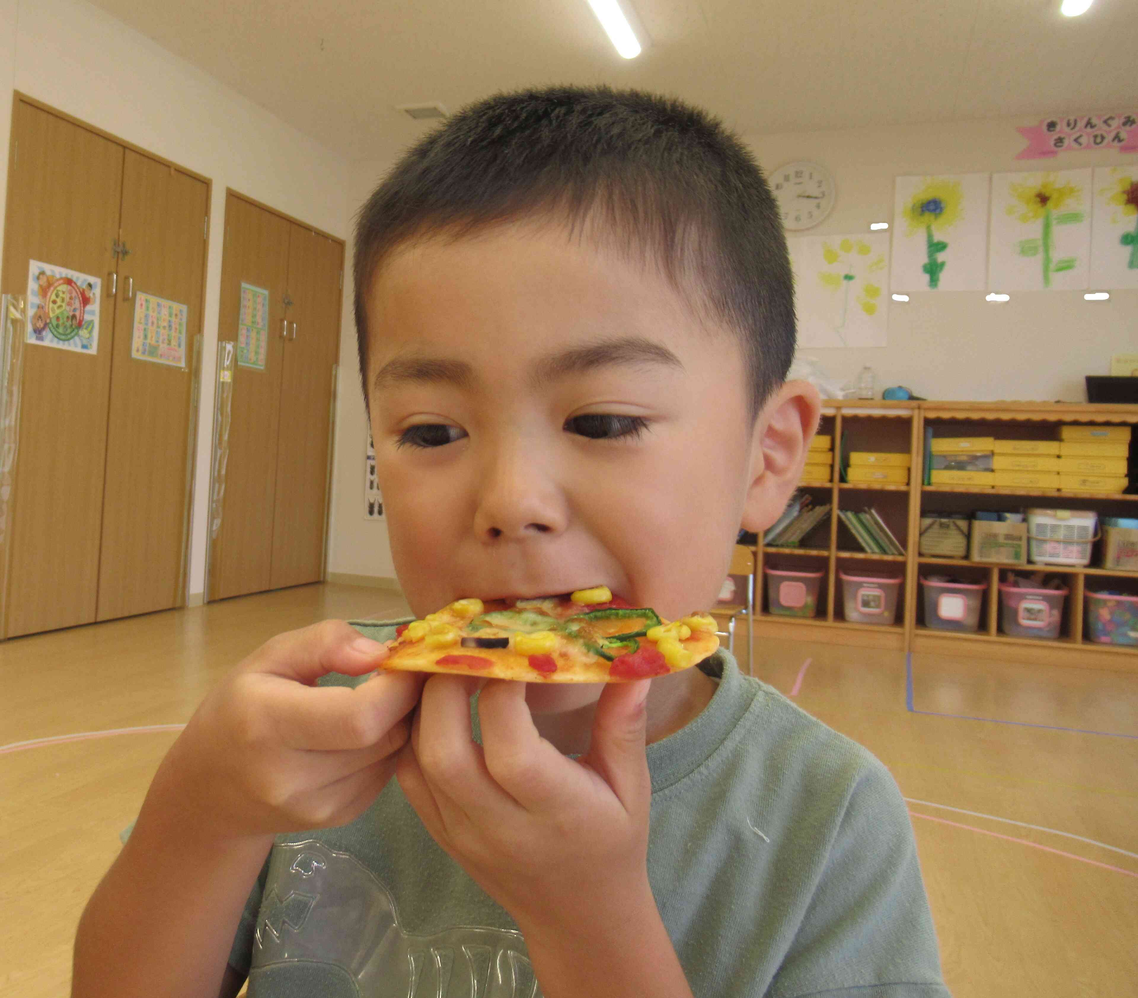 夏野菜ピザの完成です