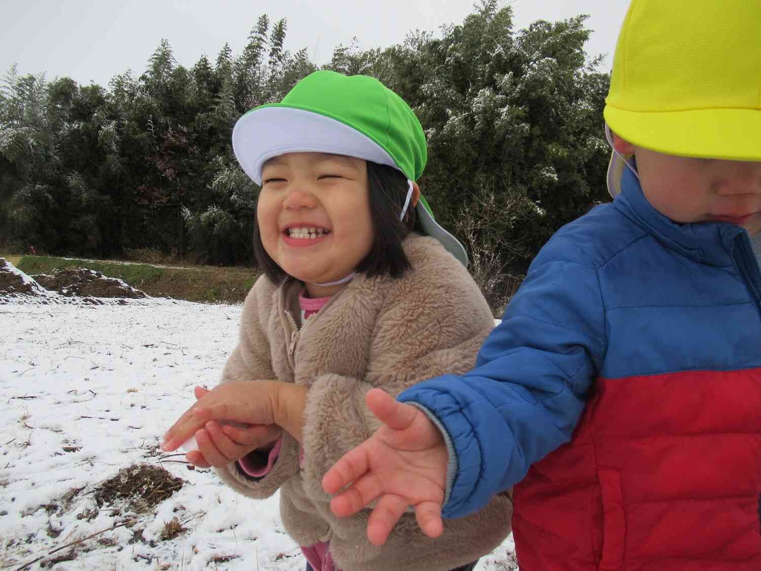 雪っておもしろいね☆